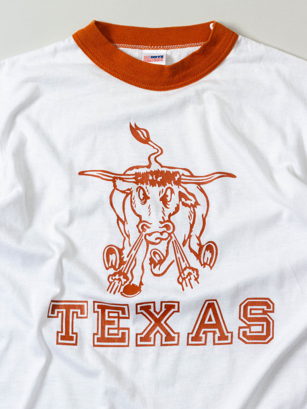 Vtg 1980s 'Texas' Ringer Tee – Made in USA (S/M)