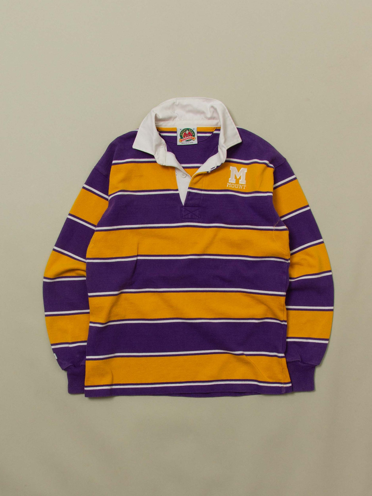 Vtg 1990s Barbarian 'Mount' Rugby shirt – Made in Canada (M/L)