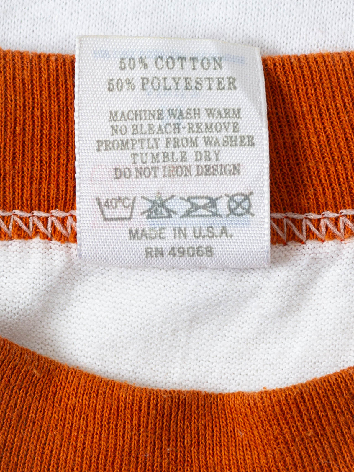 Vtg 1980s 'Texas' Ringer Tee – Made in USA (S/M)