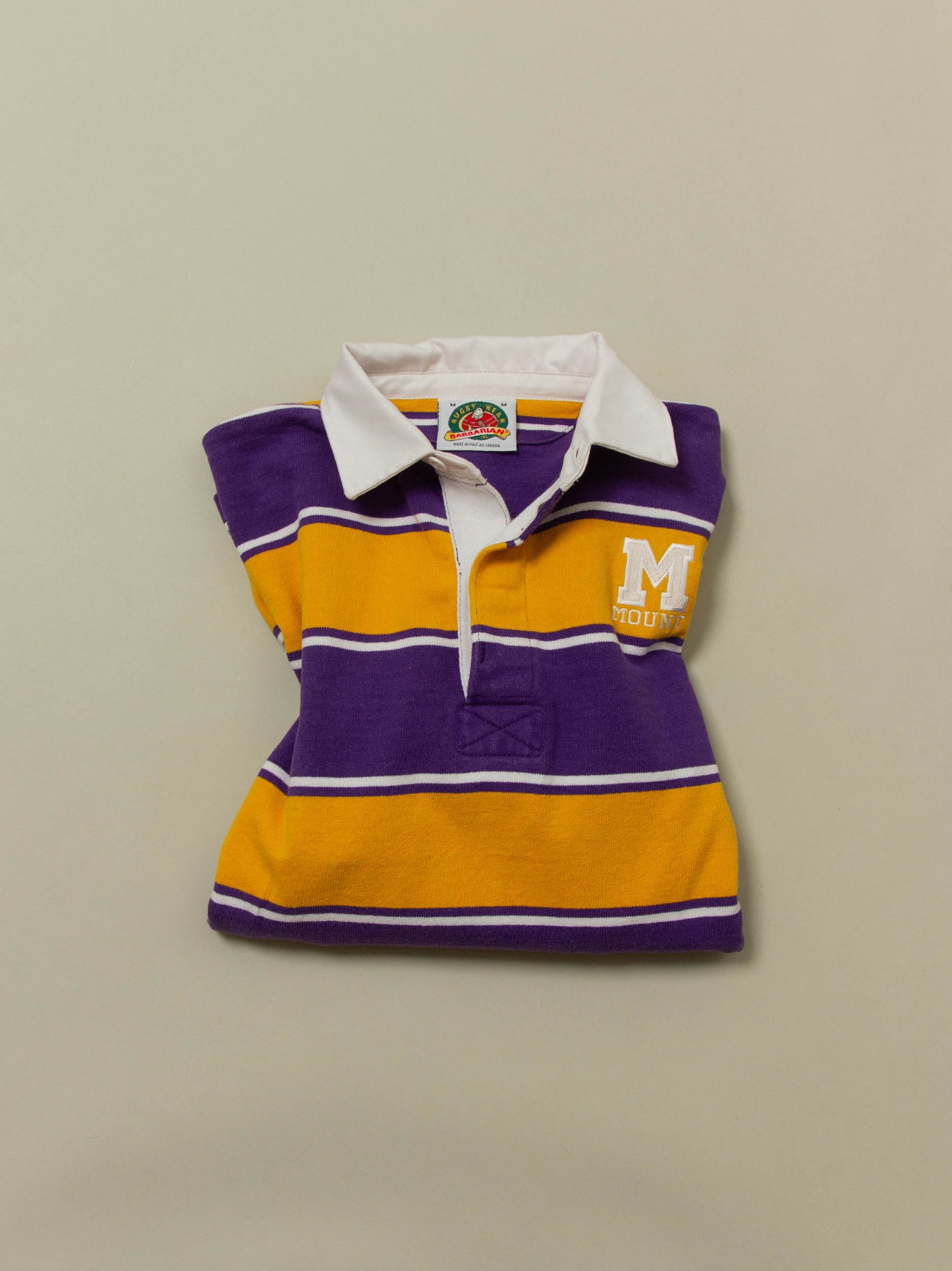 Vtg 1990s Barbarian 'Mount' Rugby shirt – Made in Canada (M/L)