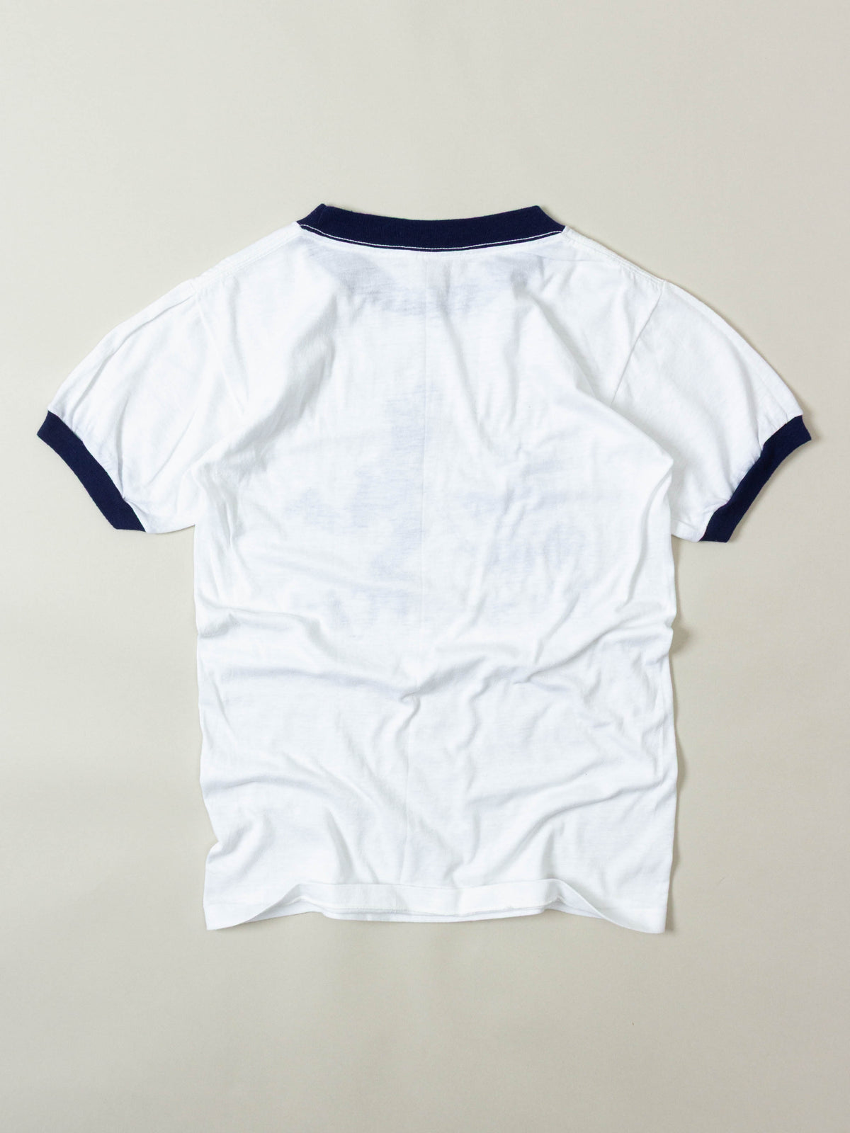 Vtg 1980s Charlie Chaplin PC Ringer Tee – Made in USA (S)