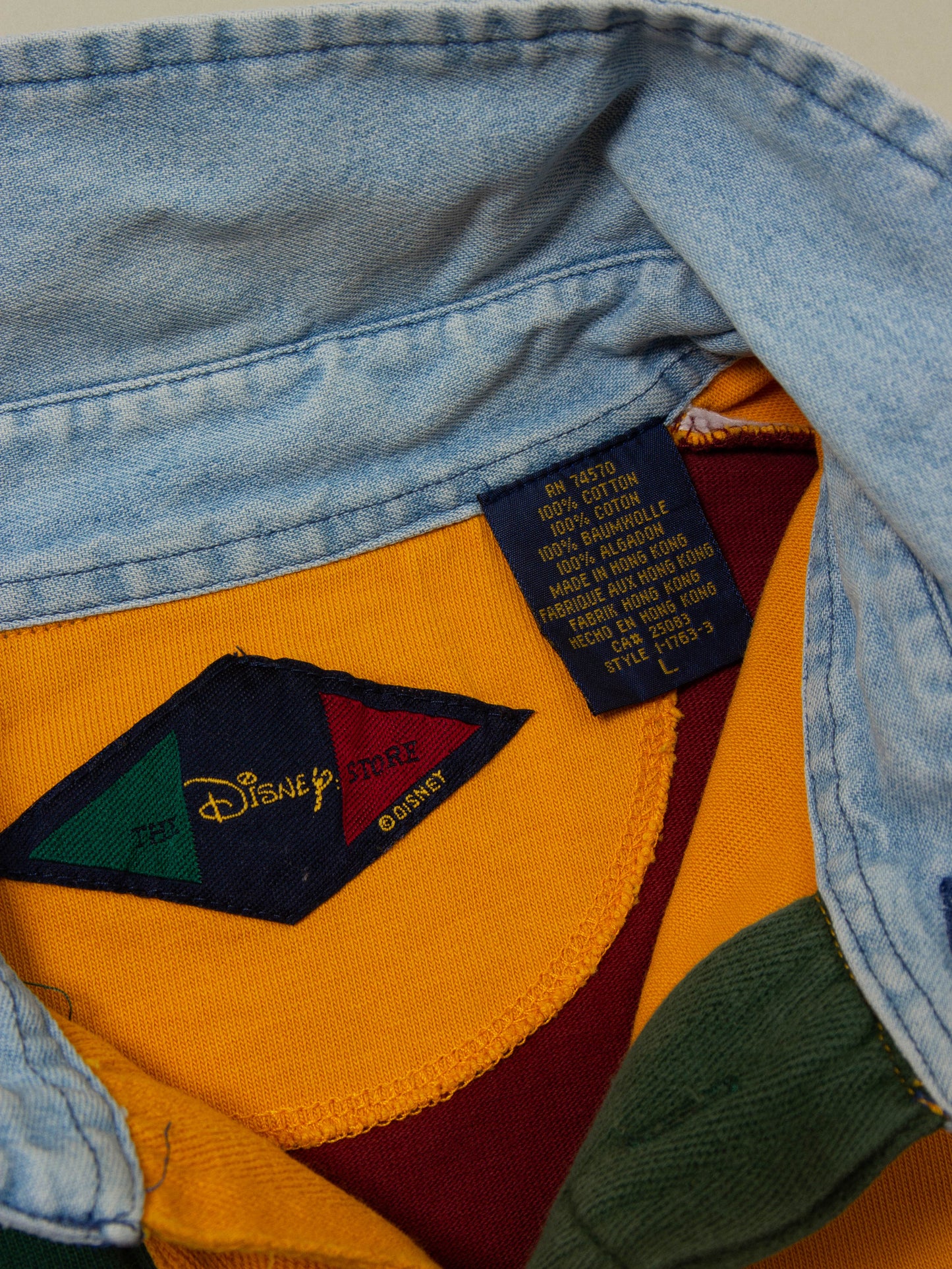 Vtg 1990s Disney 'Tigger' Multicolored Rugby Shirt (M/L)