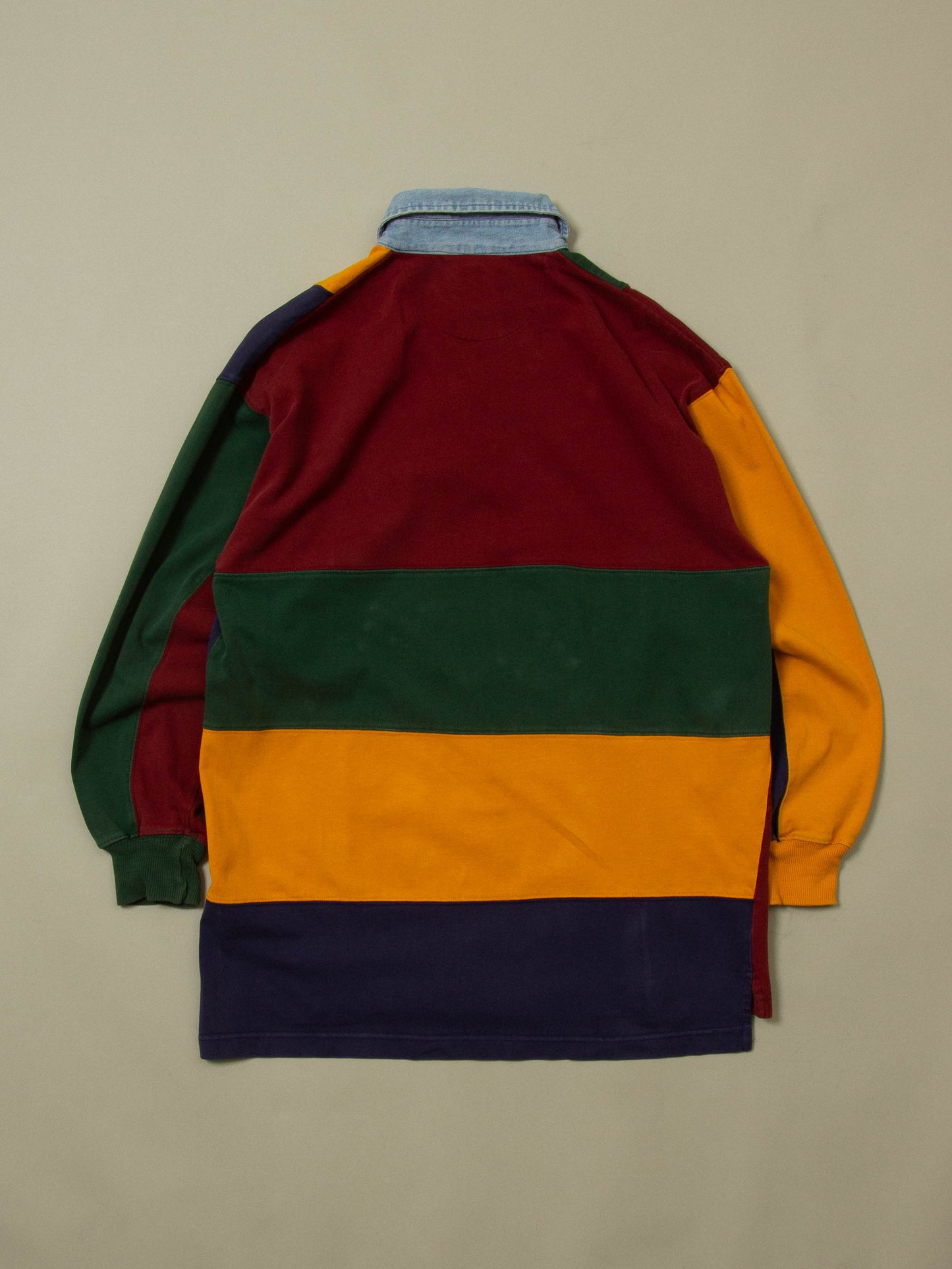 Vtg 1990s Disney 'Tigger' Multicolored Rugby Shirt (M/L)
