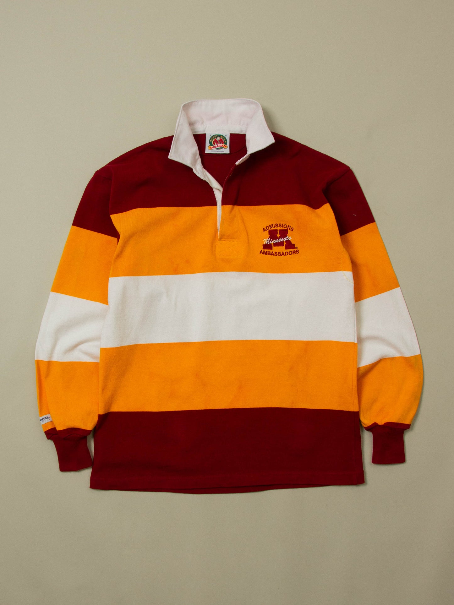 Vtg 1990s 'Minnesota' Heavy Rugby Shirt (L)