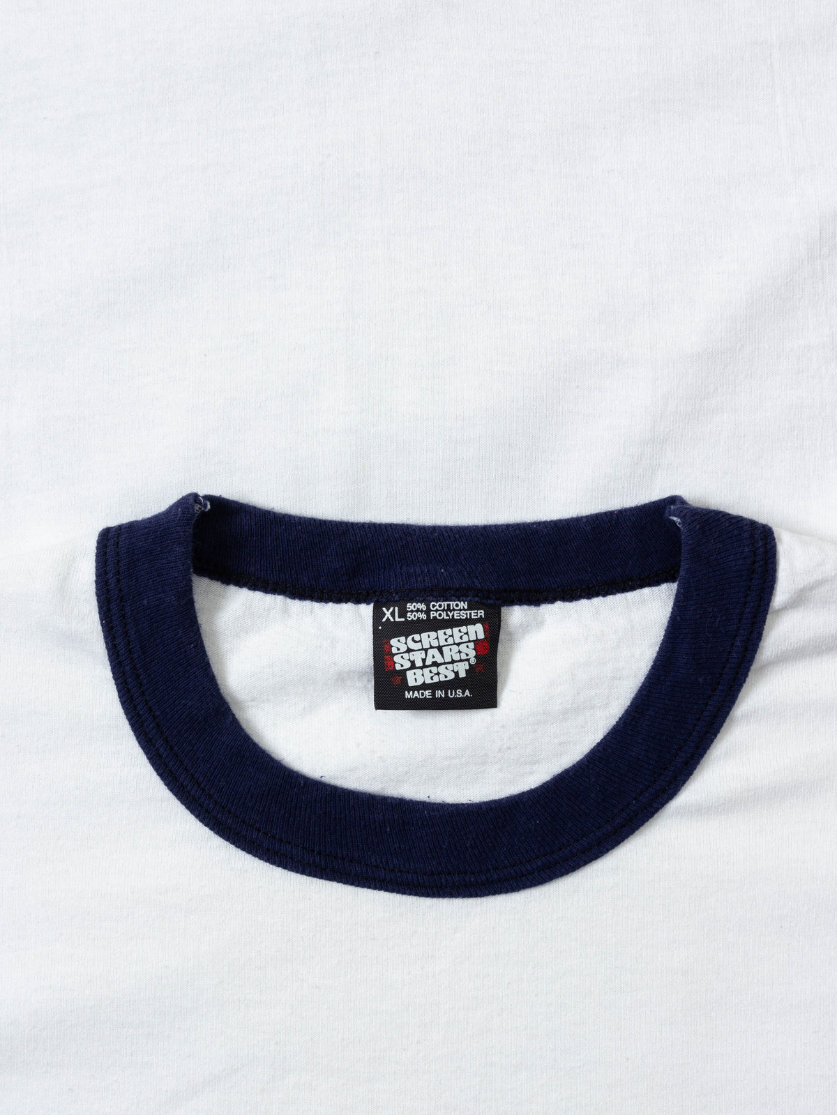Vtg 1980s 'Don't Burn The US Flag' Ringer Tee - Made in USA (XL)