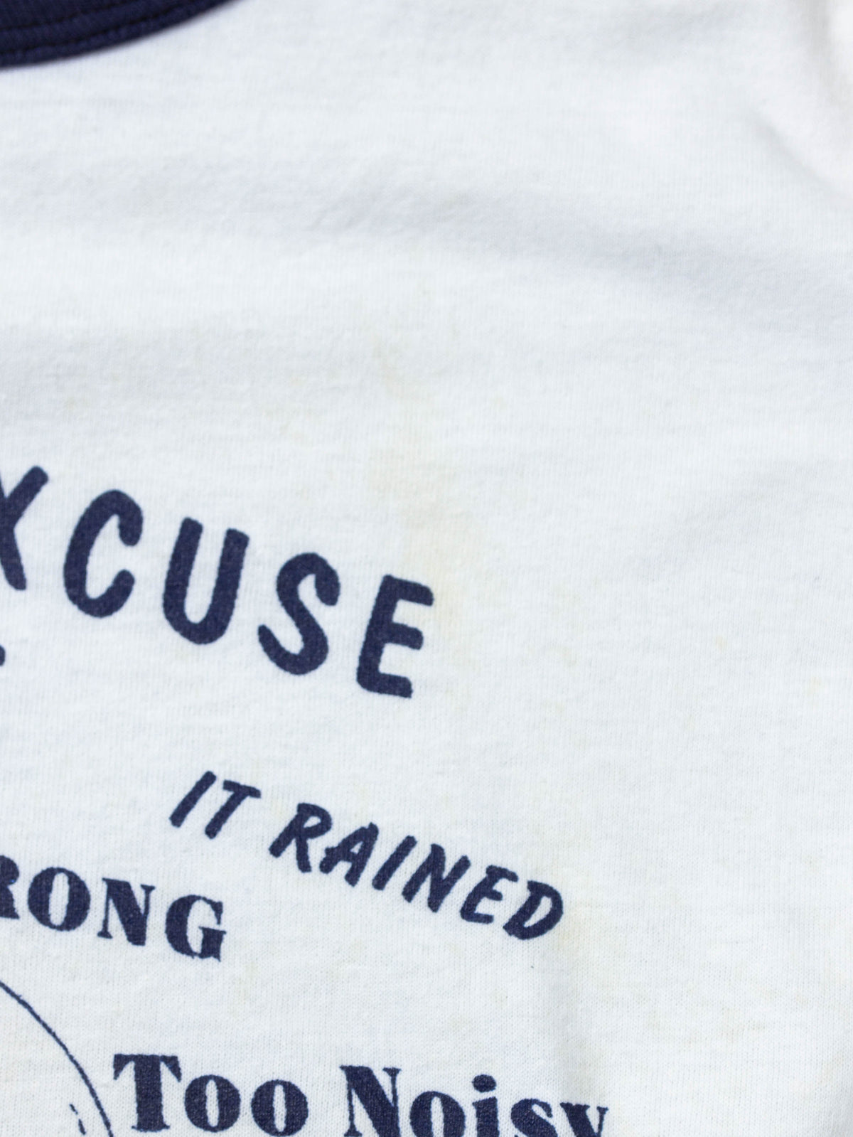 Vtg 1970s 'Golfer's Excuse' Single Stitch Ringer Tee (M)