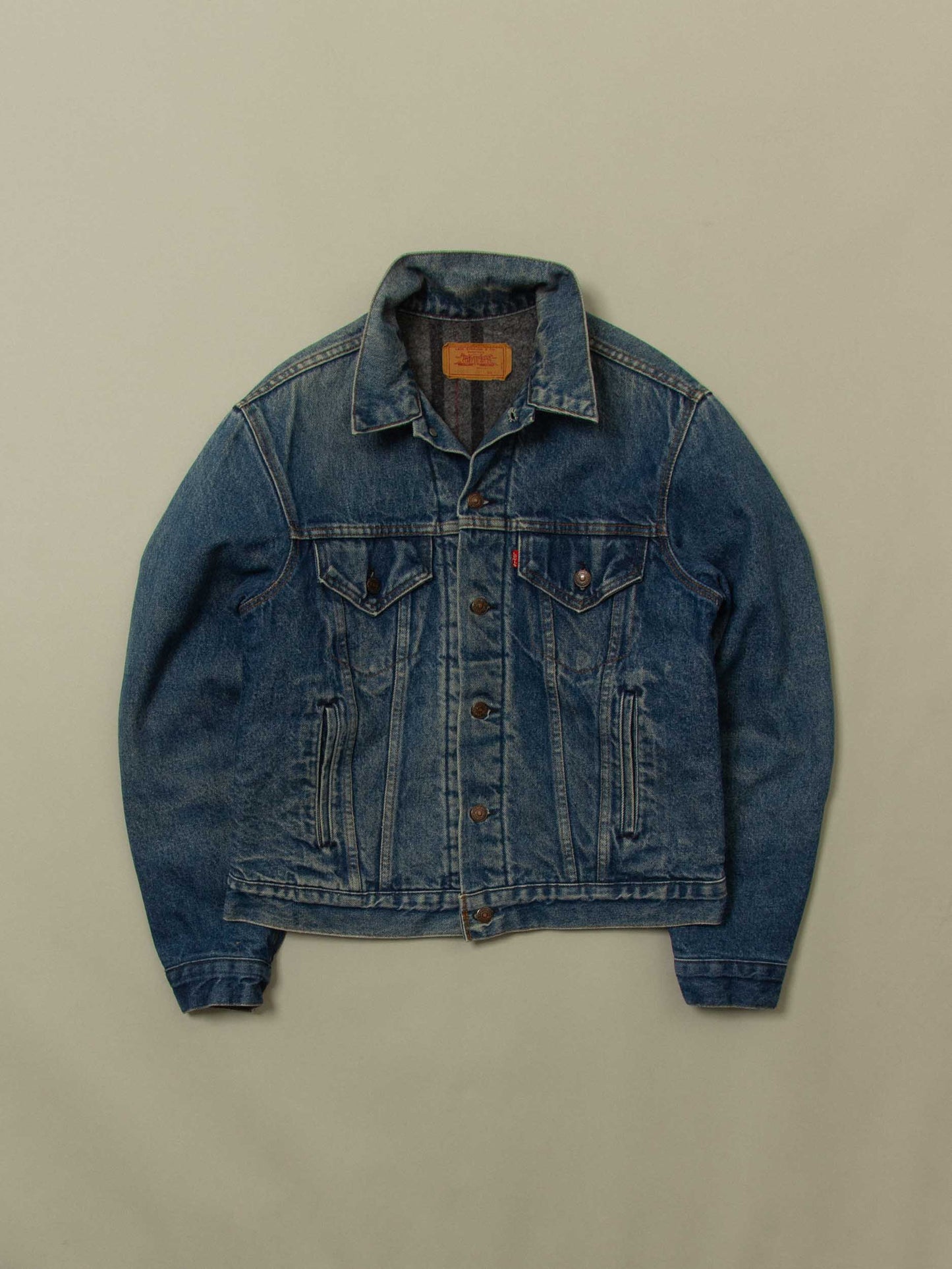 Vtg 1980s Levi's Lined Denim Jacket – Made in USA (M)
