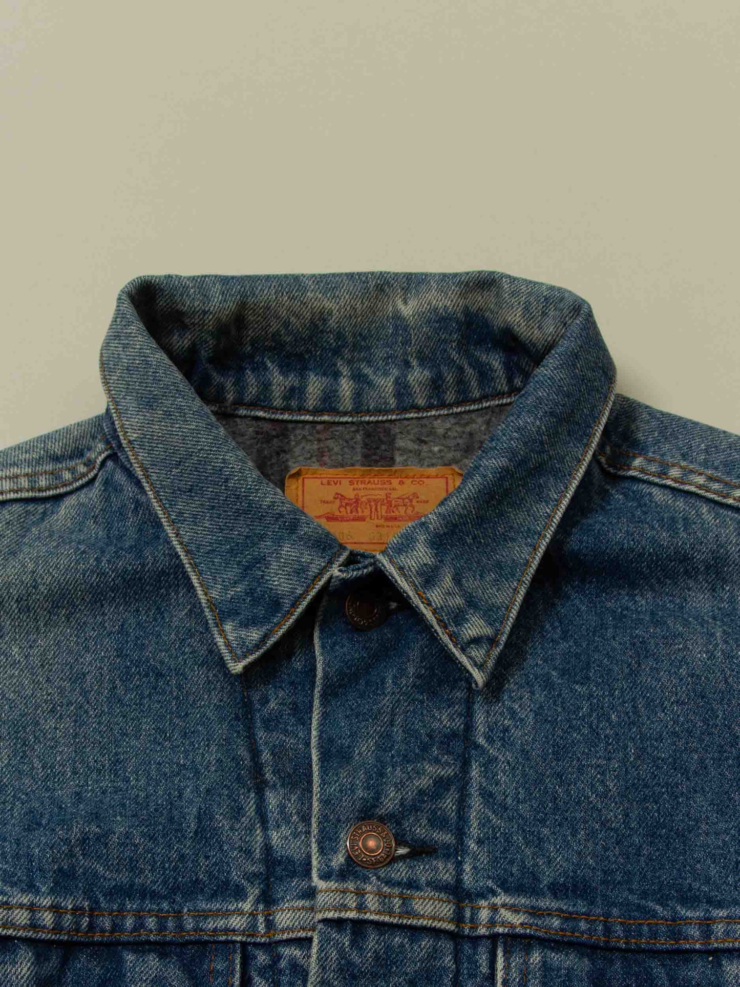 Vtg 1980s Levi's Lined Denim Jacket – Made in USA (M)