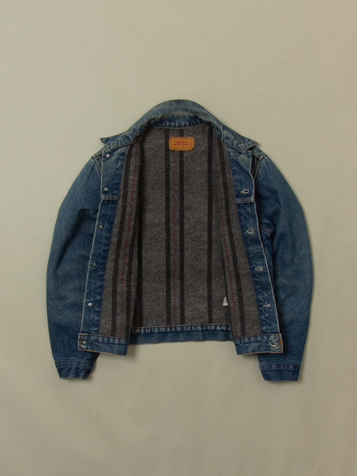 Vtg 1980s Levi's Lined Denim Jacket – Made in USA (M)