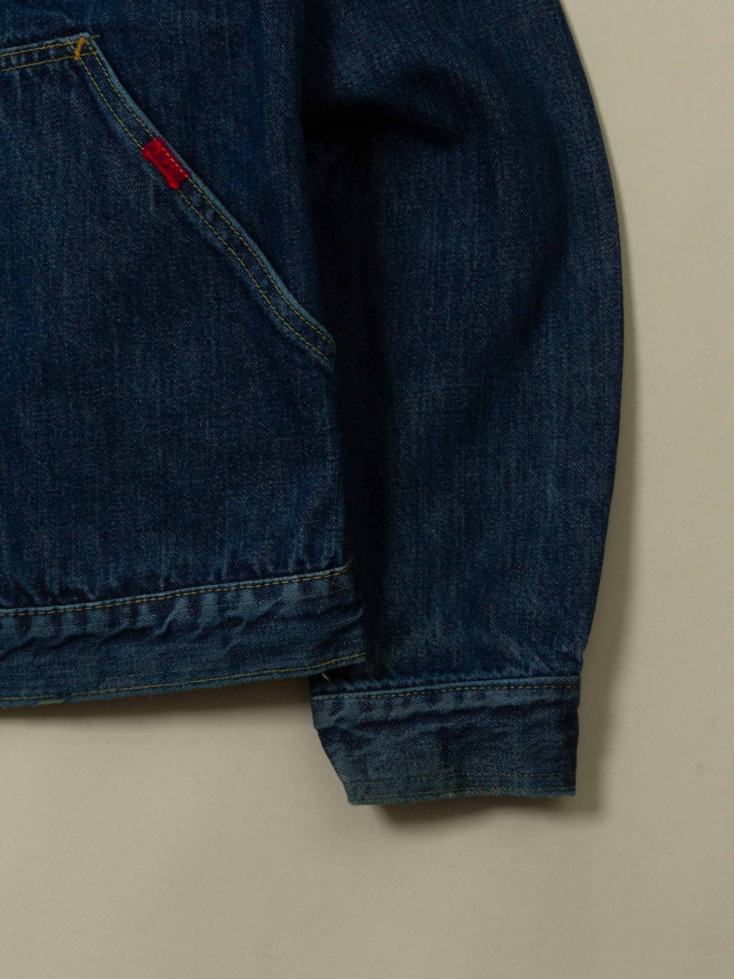 Vtg 1960s Big Smith Crochet Lining Denim Jacket (M/L)