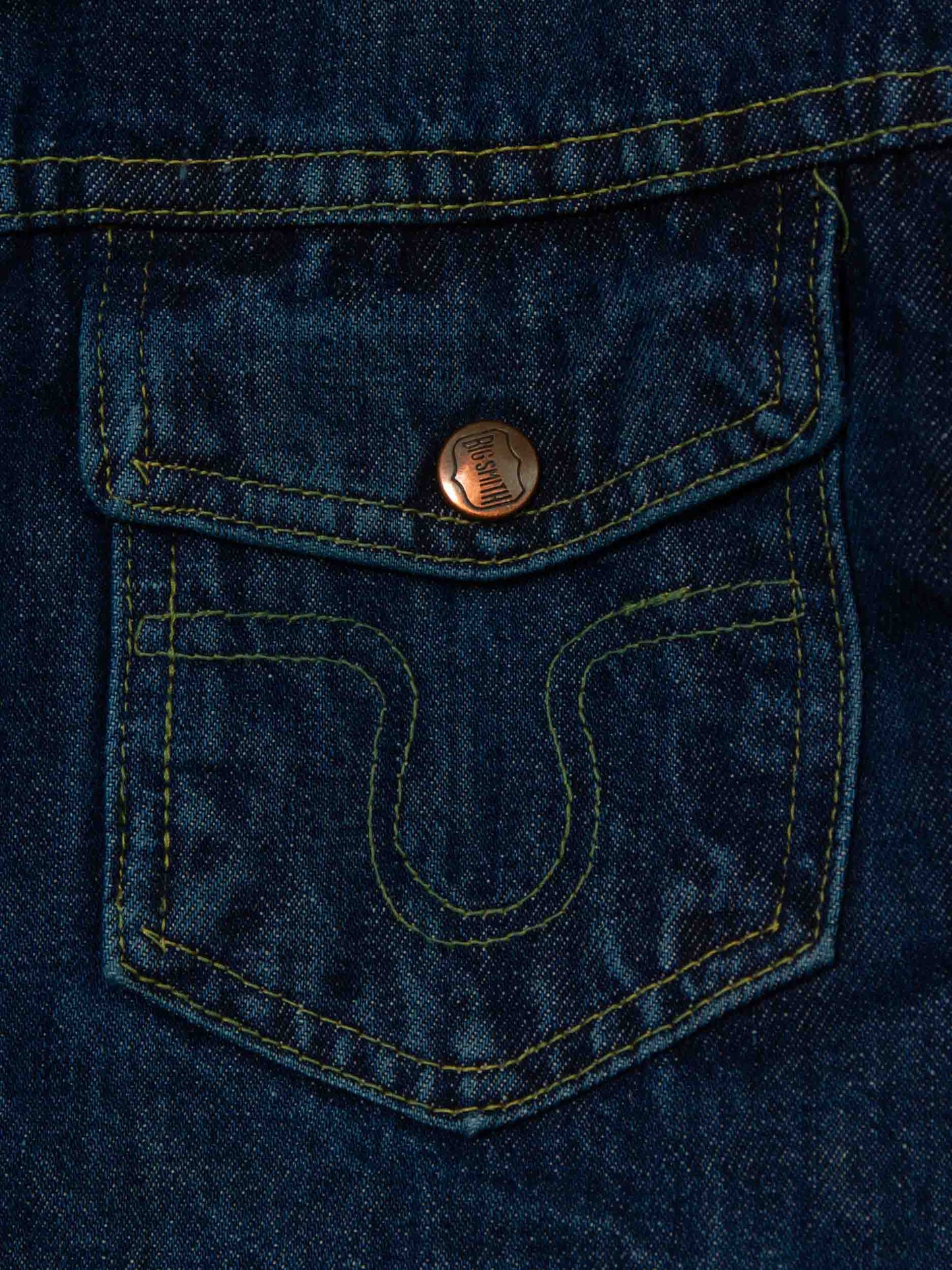 Vtg 1960s Big Smith Crochet Lining Denim Jacket (M/L)
