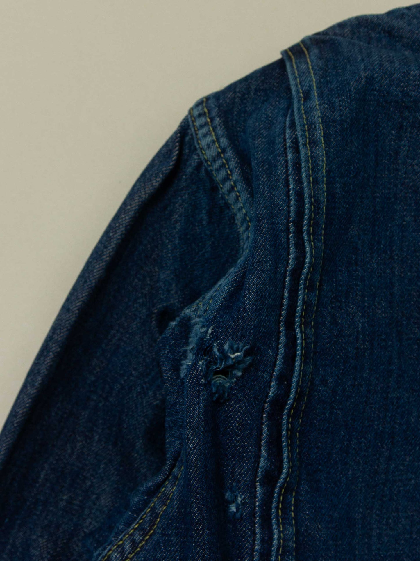 Vtg 1960s Big Smith Crochet Lining Denim Jacket (M/L)