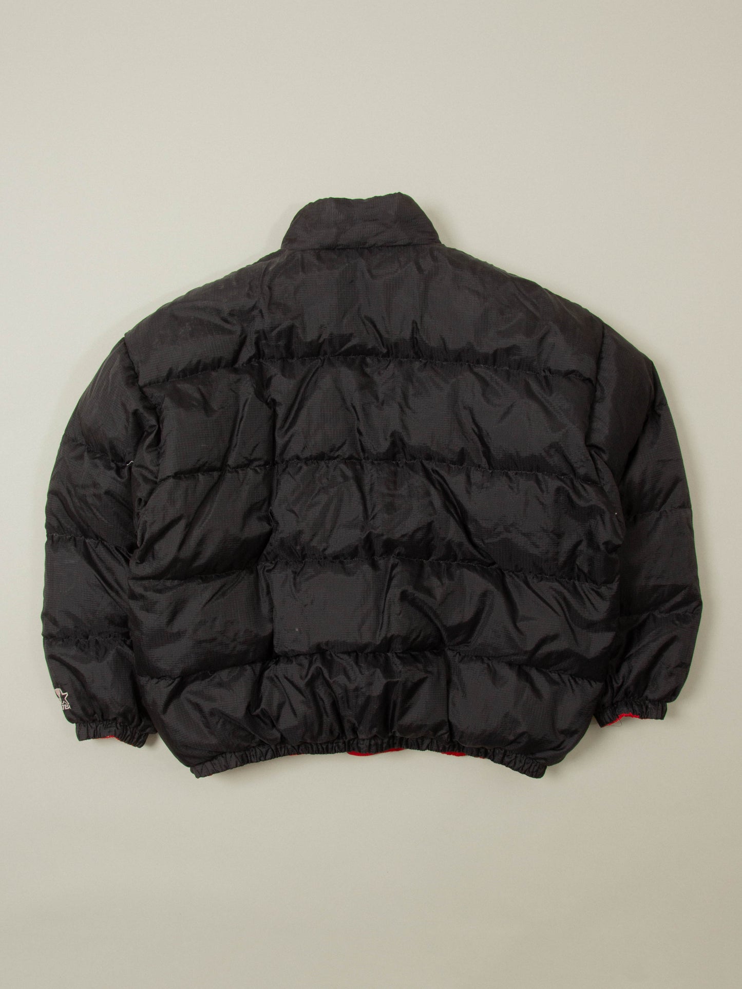 Vtg 1990s Reversible Chicago Bulls Starter Down Jacket (XL)