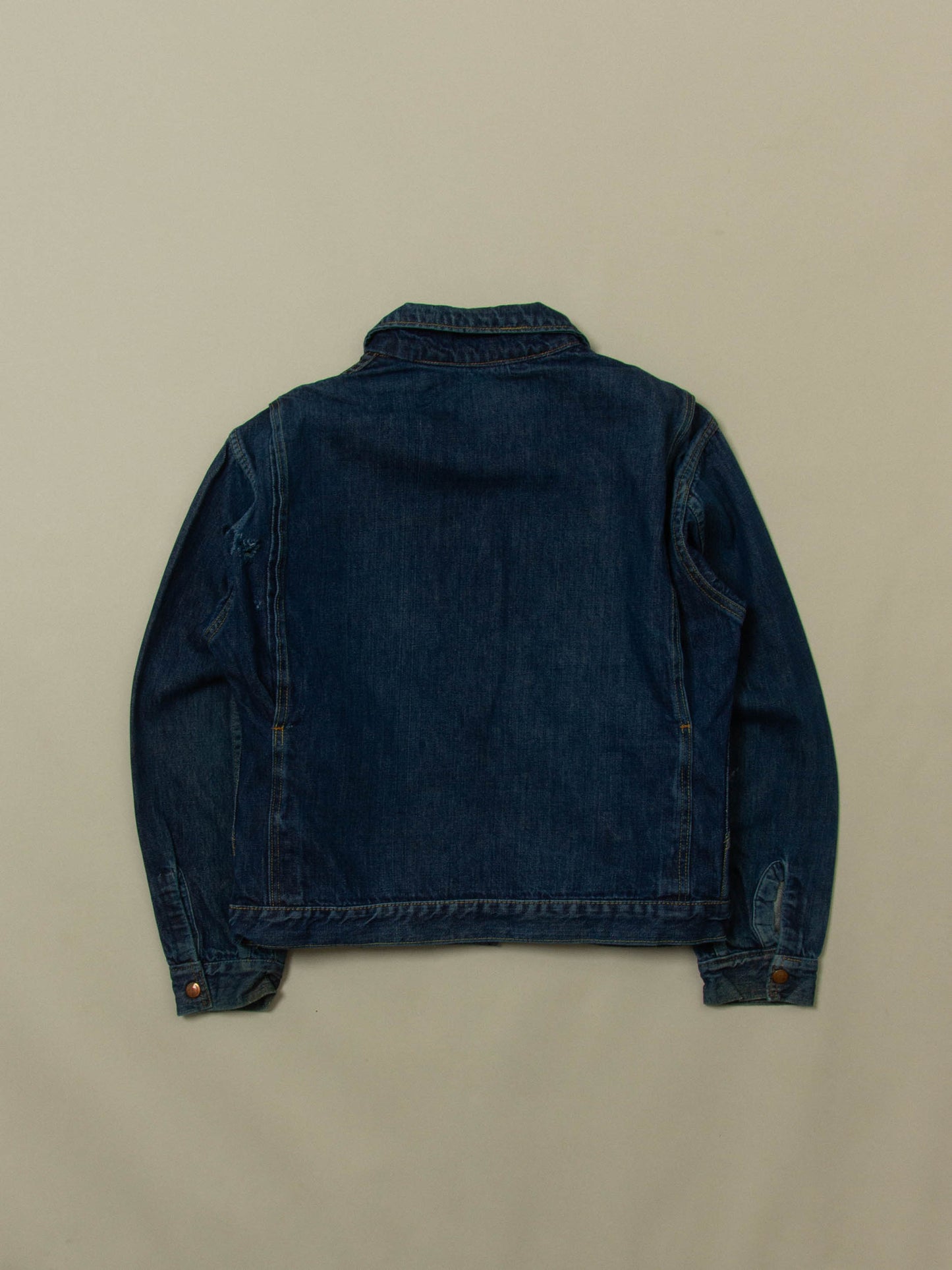 Vtg 1960s Big Smith Crochet Lining Denim Jacket (M/L)