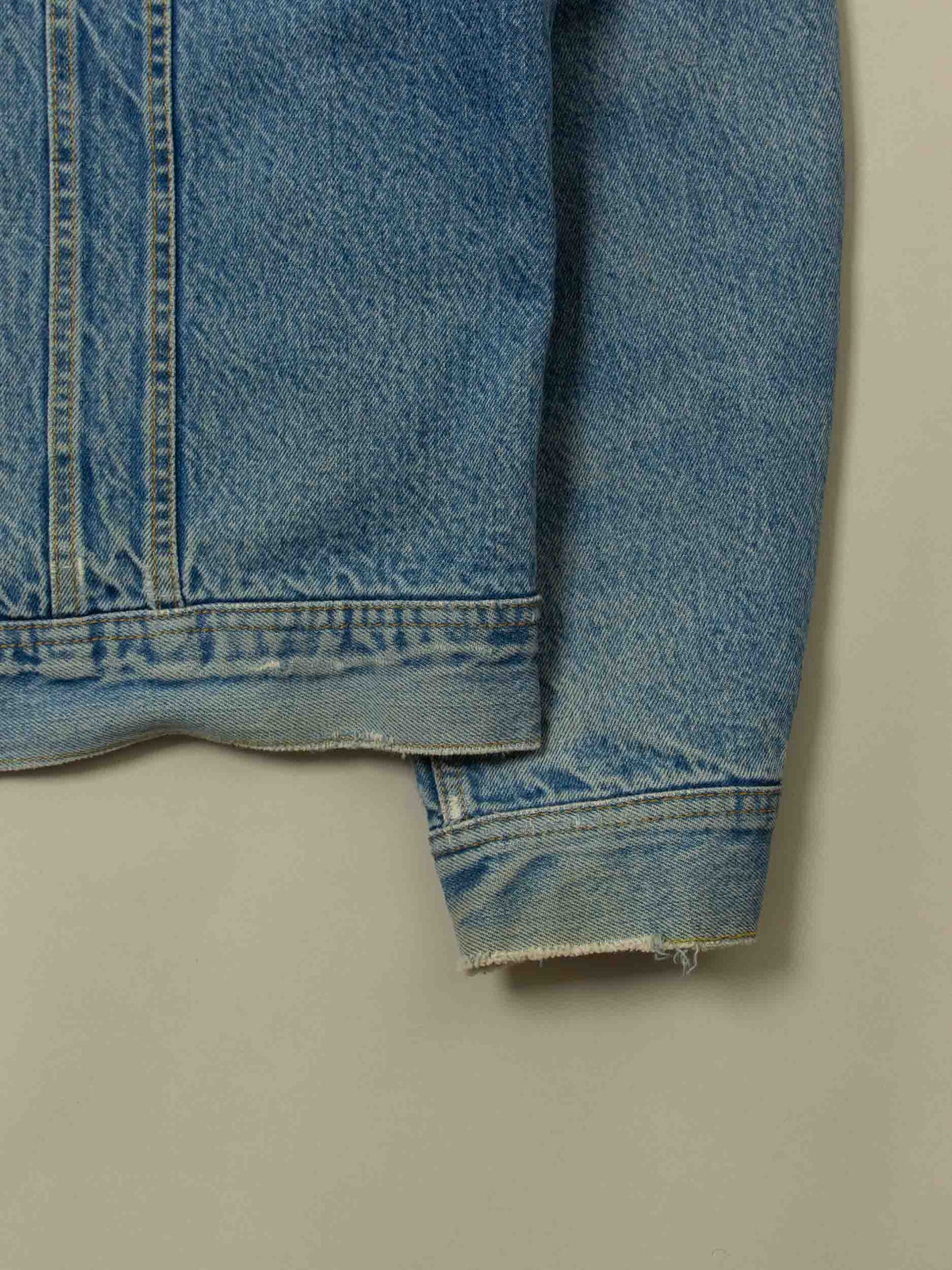 Vtg 1980s Lee Storm Rider Lined Denim Jacket (L)