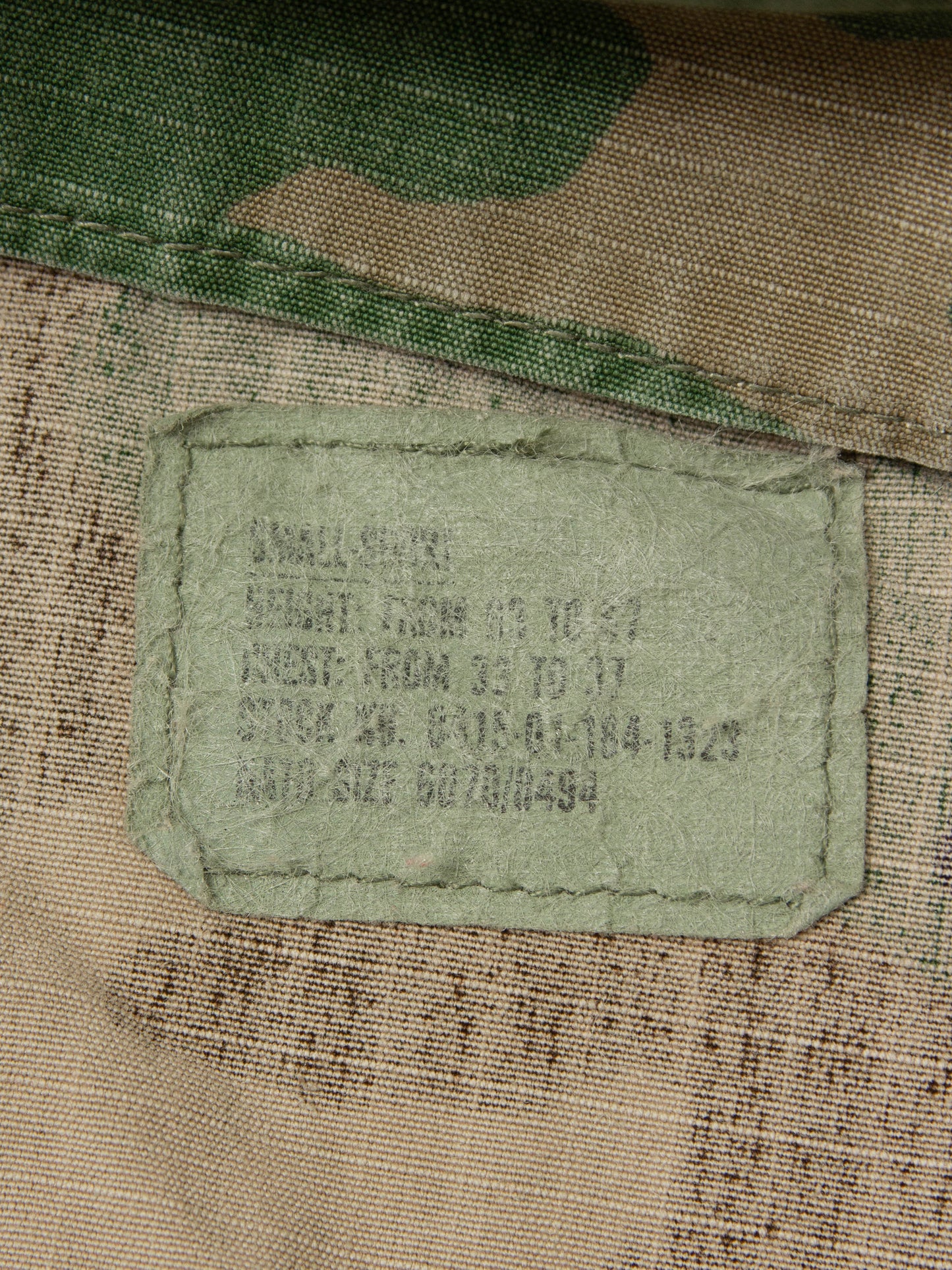 Vtg 1980s US Army Ripstop Woodland Camo Jacket (S-Short)