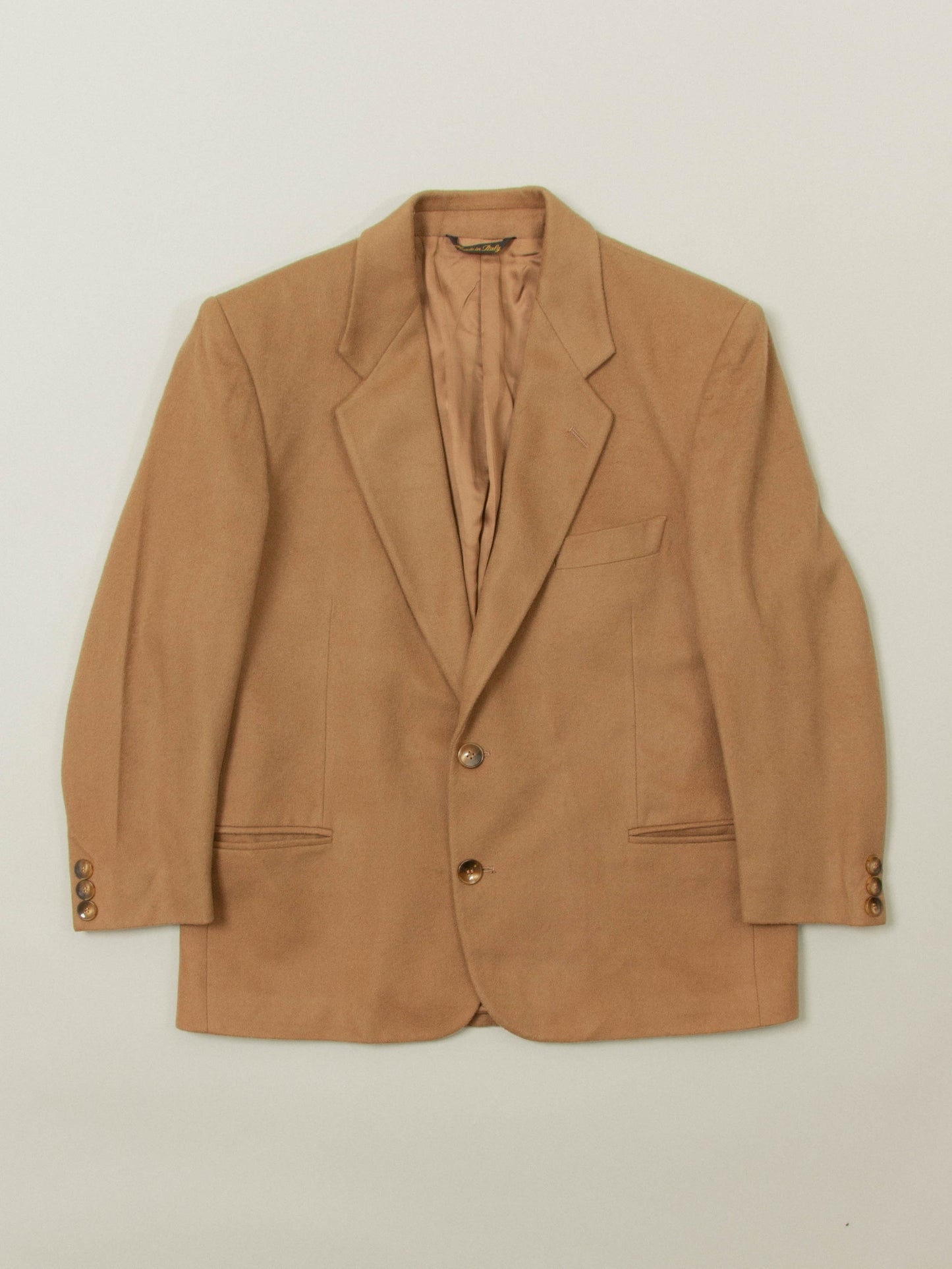 Vtg 1980s Wool Blazer - Made in Italy (S)