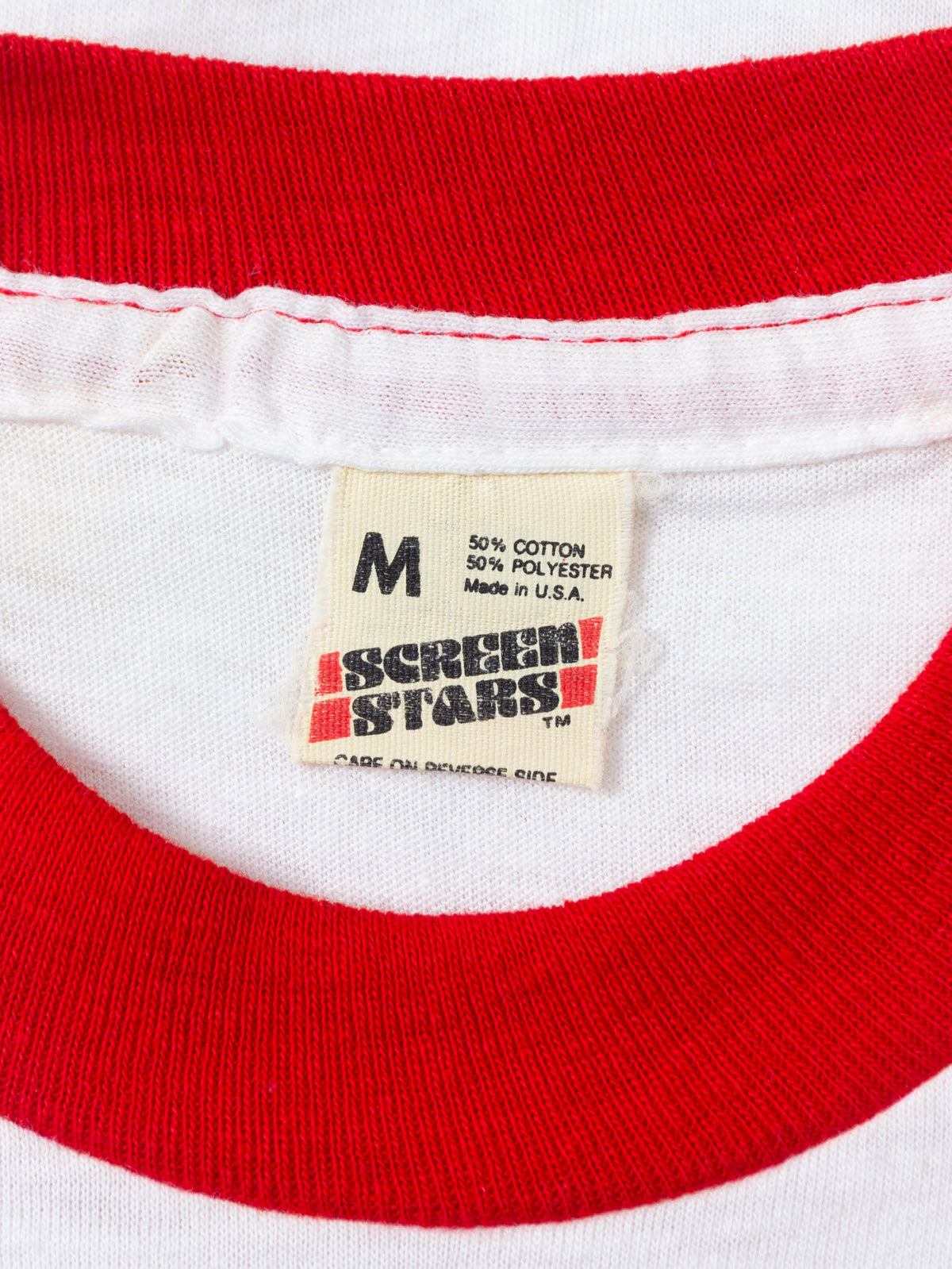 Vtg 1980s 'Pat's King Of Steaks' Ringer Tee – Made in USA (XS/S)