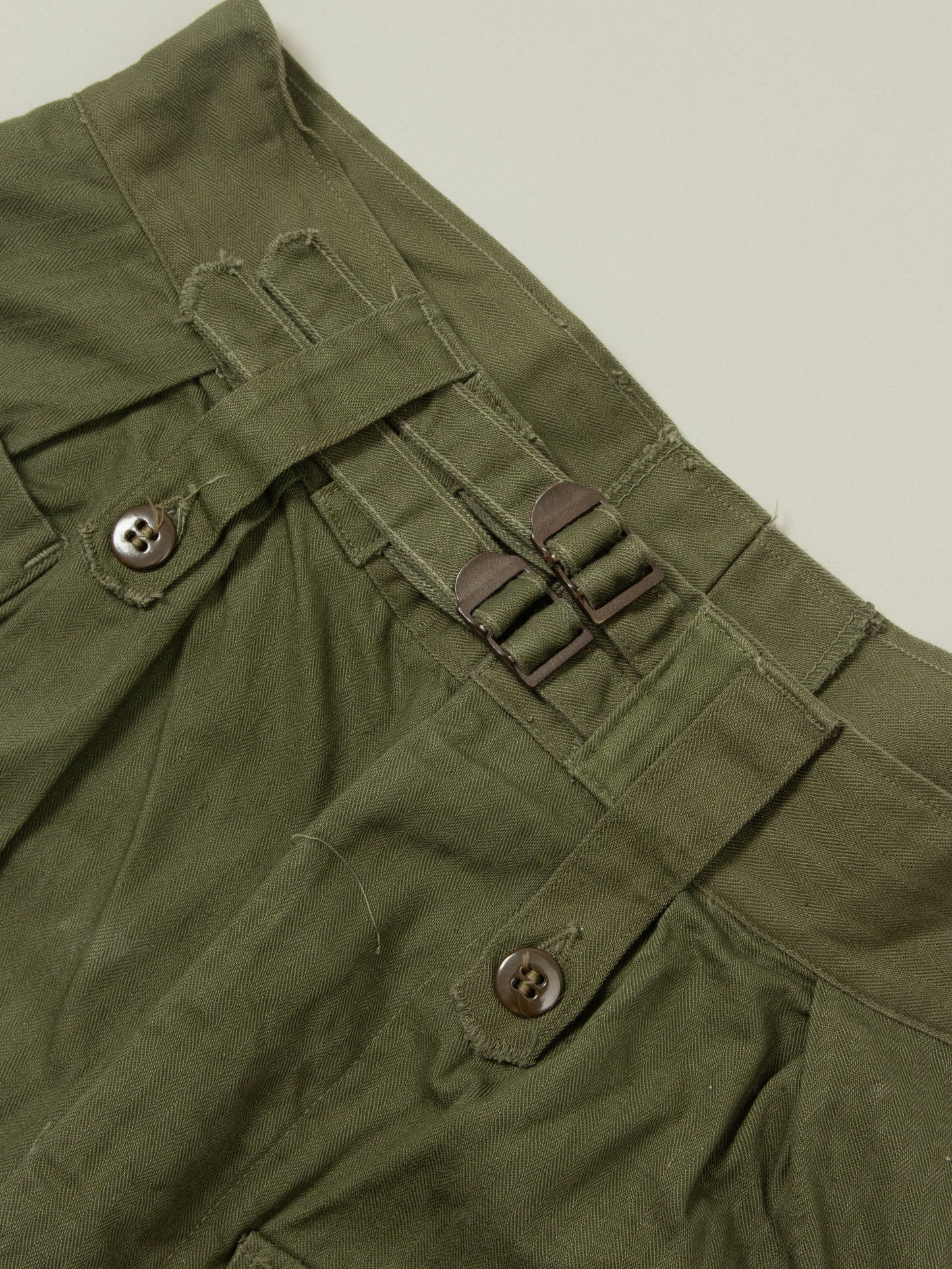 Vtg Deadstock 1940s US War Aid HBT Jungle Trousers (32x30)