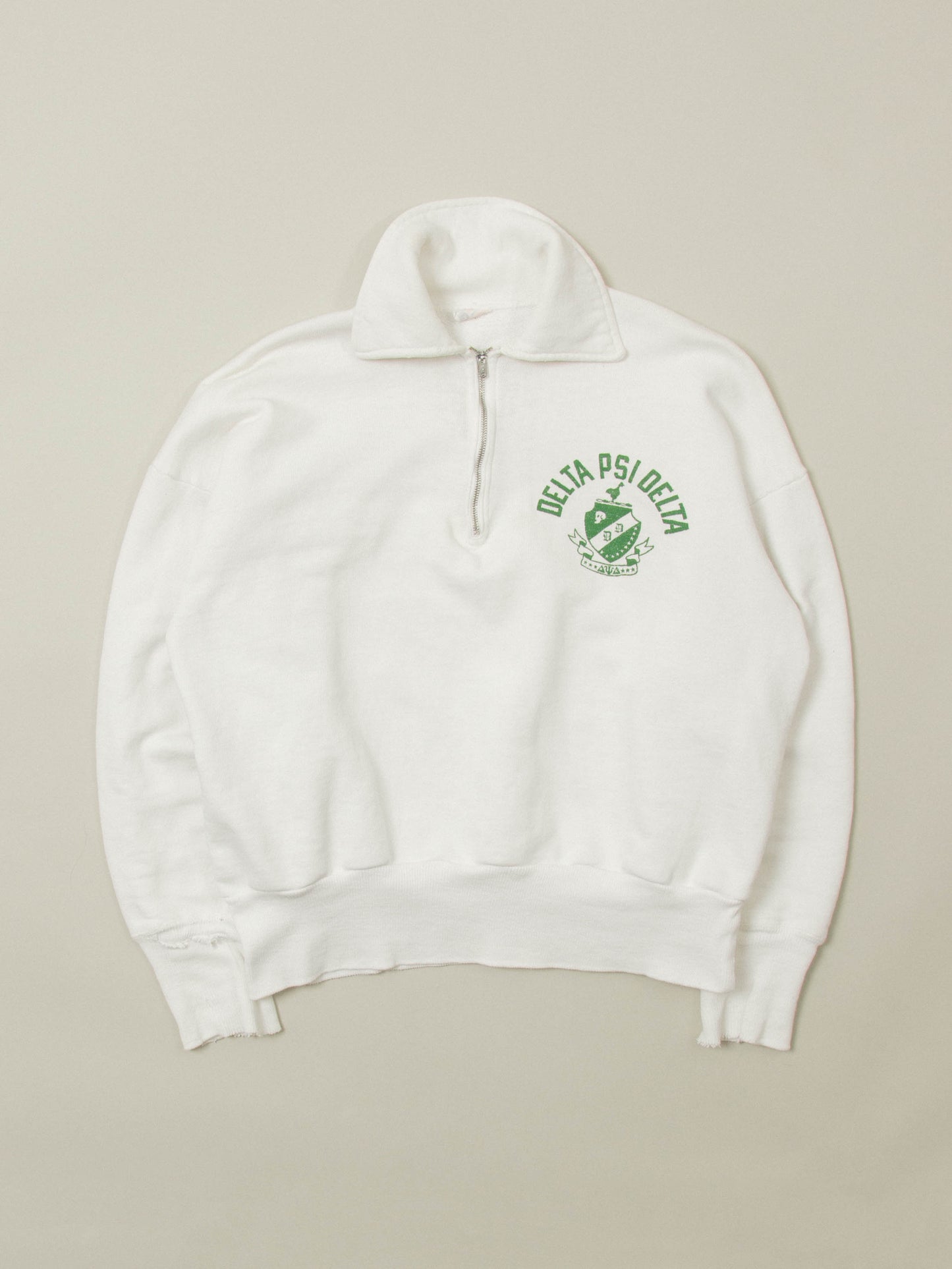 Vtg 1950s Champion 'Running Man' University Quarter Zip (XS)