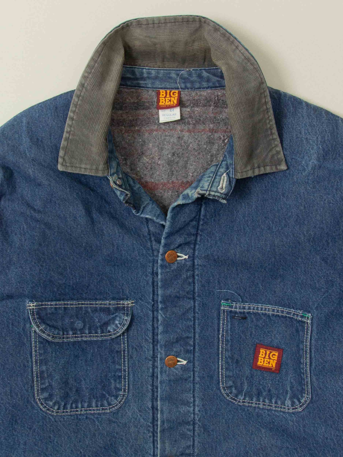 Vtg 1980s Big Ben Lined Loco Chore Jacket – Made in USA (L)
