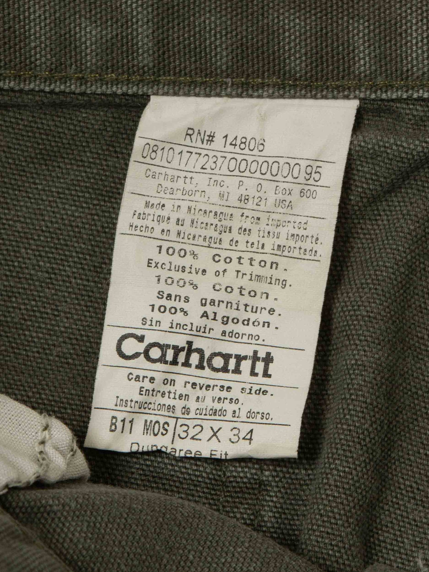 Vtg 1990s Carhartt Carpenter Trousers (30x33)