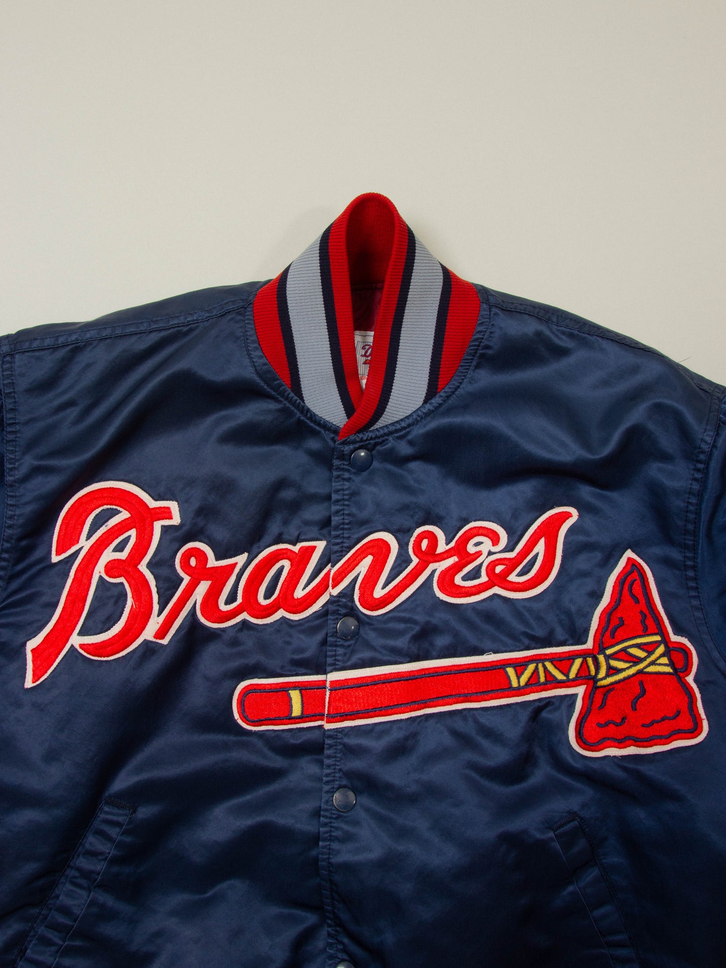 Vtg 1990s MLB Atlanta Braves Starter Bomber Jacket - Made in USA (M)