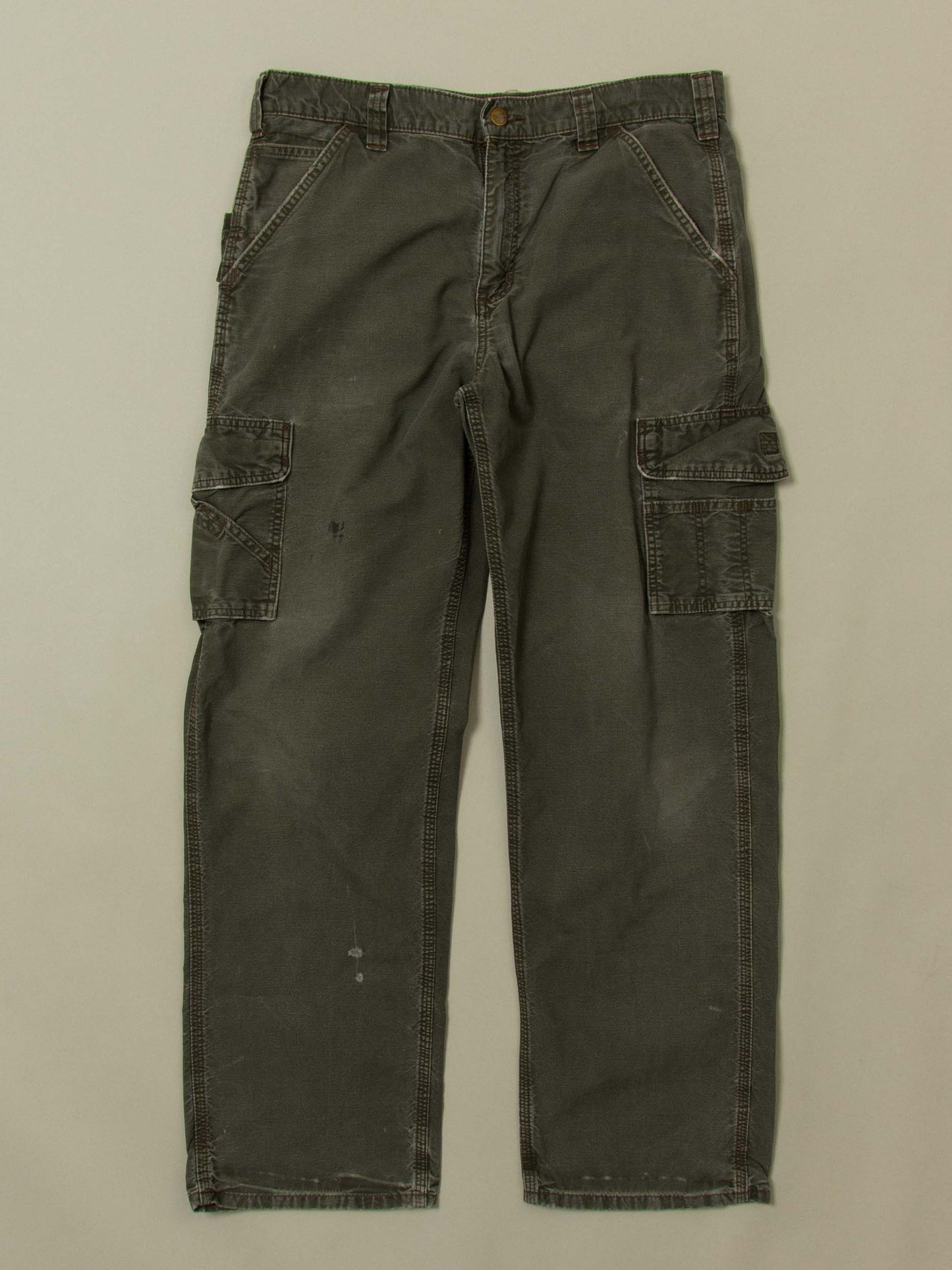 Vtg 1990s Carhartt Carpenter Cargo Trousers (34x33)