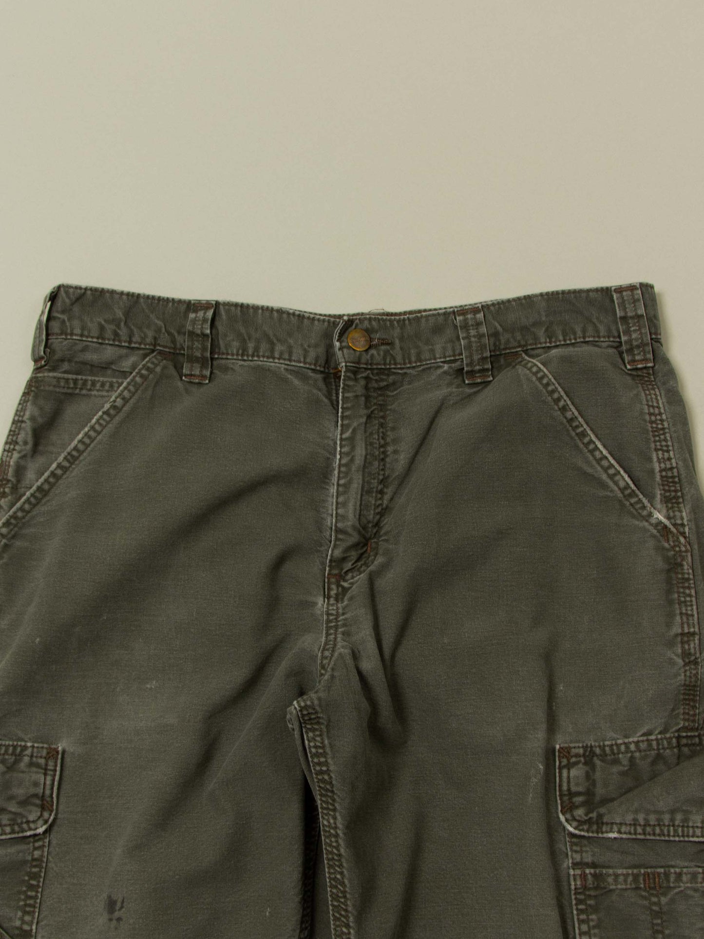 Vtg 1990s Carhartt Carpenter Cargo Trousers (34x33)