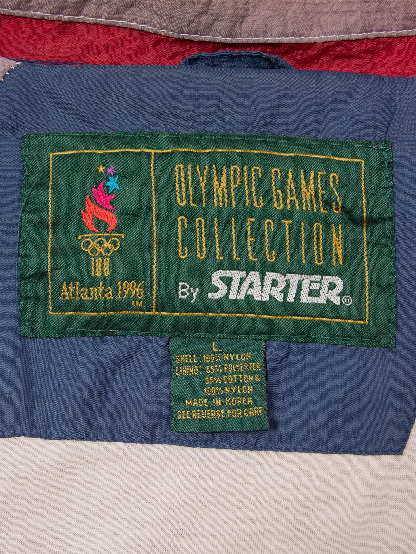 Vtg 1990s Atlanta Olympics 'Starter' USA Windbreaker (L)