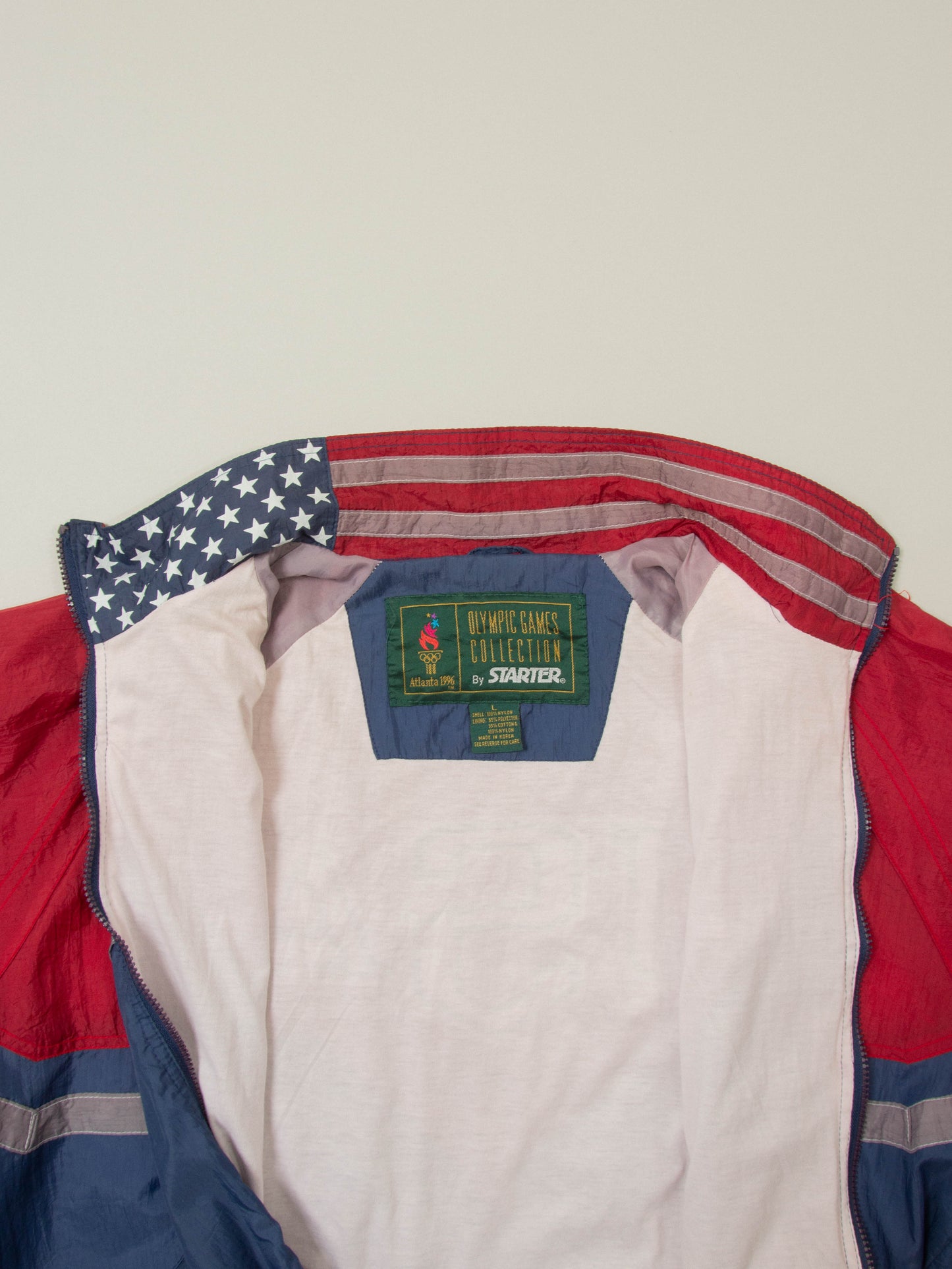 Vtg 1990s Atlanta Olympics 'Starter' USA Windbreaker (L)