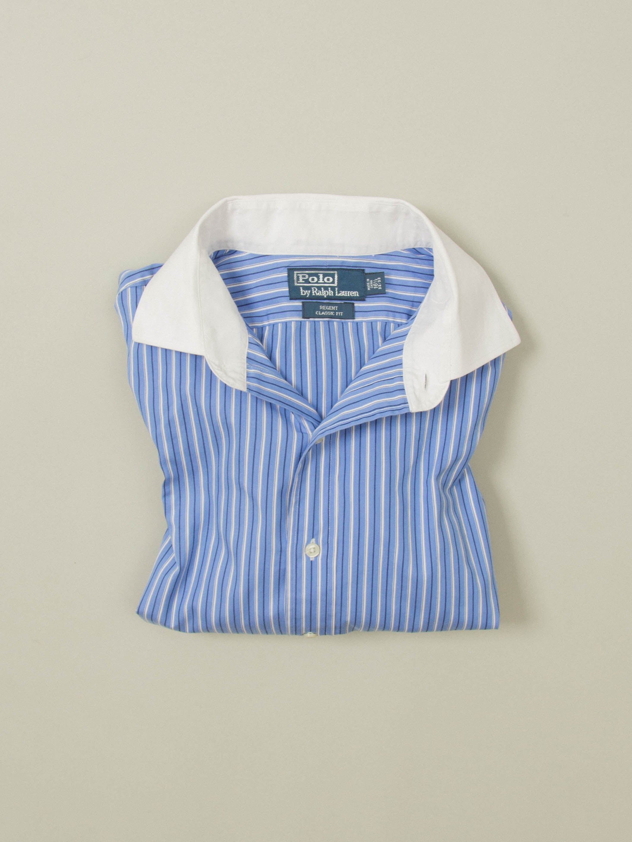 90's ”RRL RALPH LAUREN” Stripes Shirt Vintage Polo Ralph Lauren Cutaway Collar Striped 90s Great