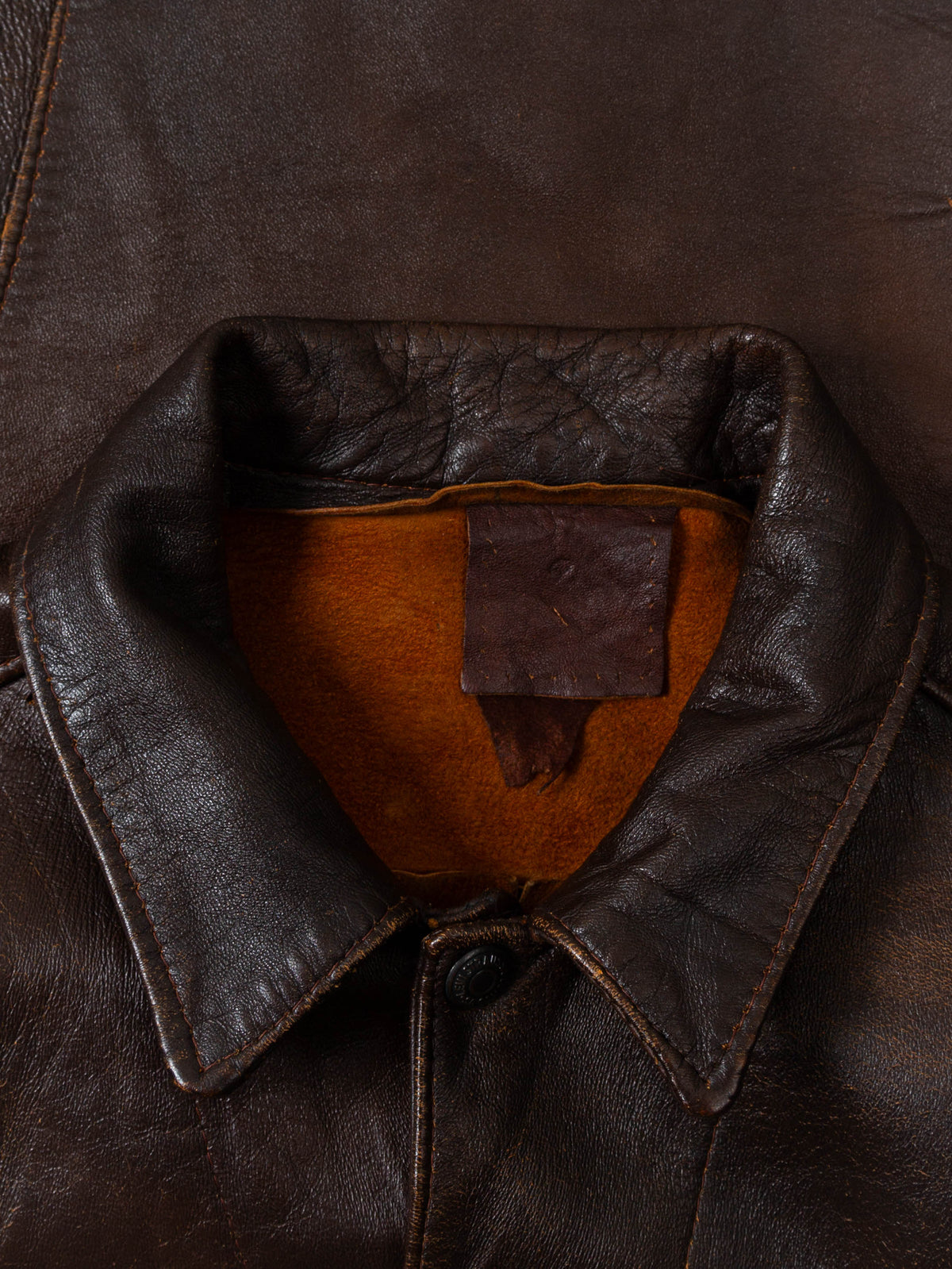 Vtg 1960s Levi's 'Short Horn' Big E Leather Jacket - Made in USA (S)
