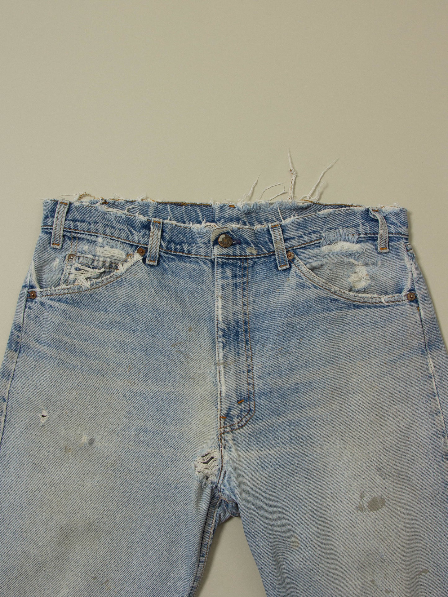 Vtg 1980s Distressed Levi's 575 Jeans - Made in USA (36x29)