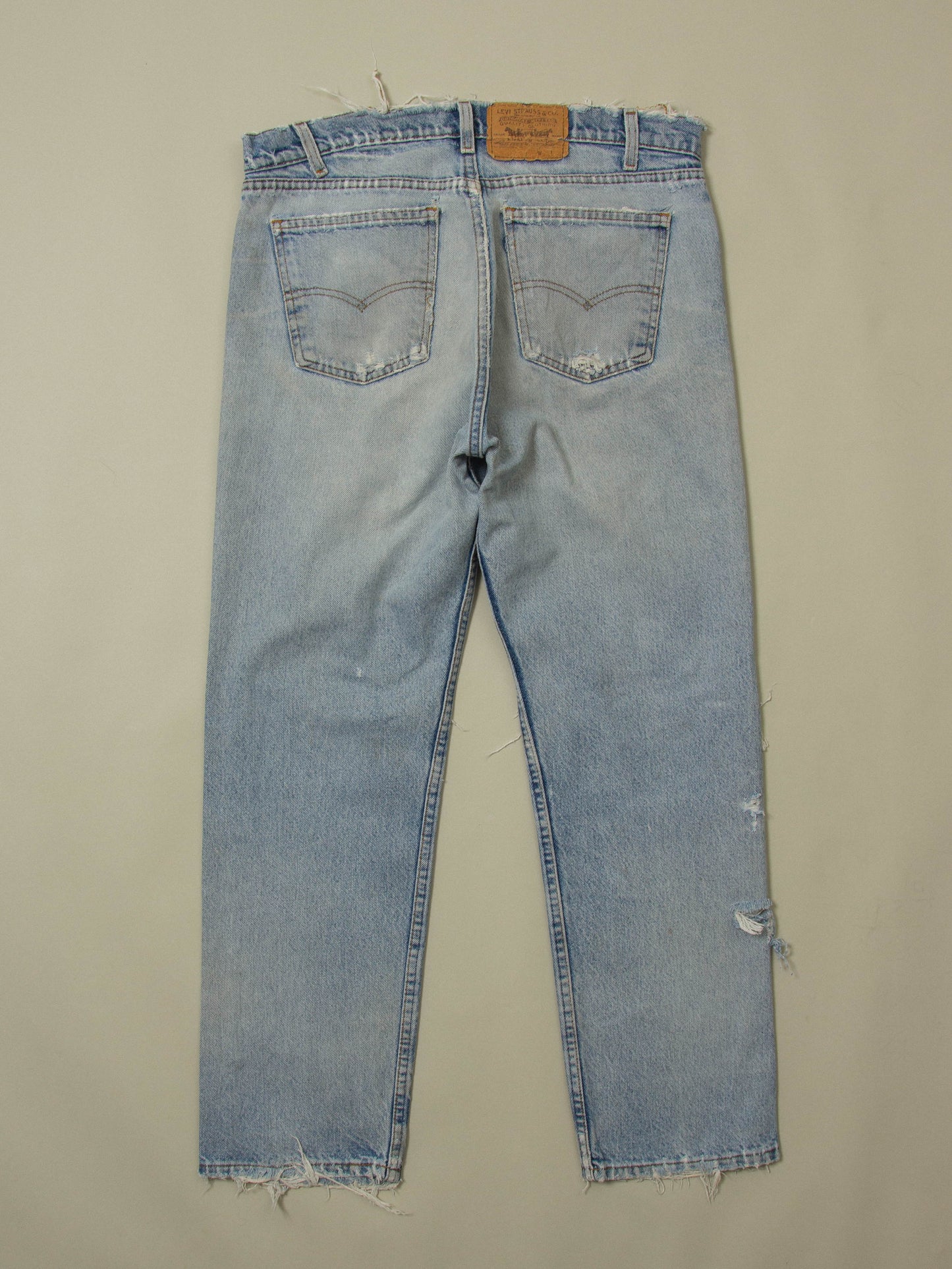Vtg 1980s Distressed Levi's 575 Jeans - Made in USA (36x29)