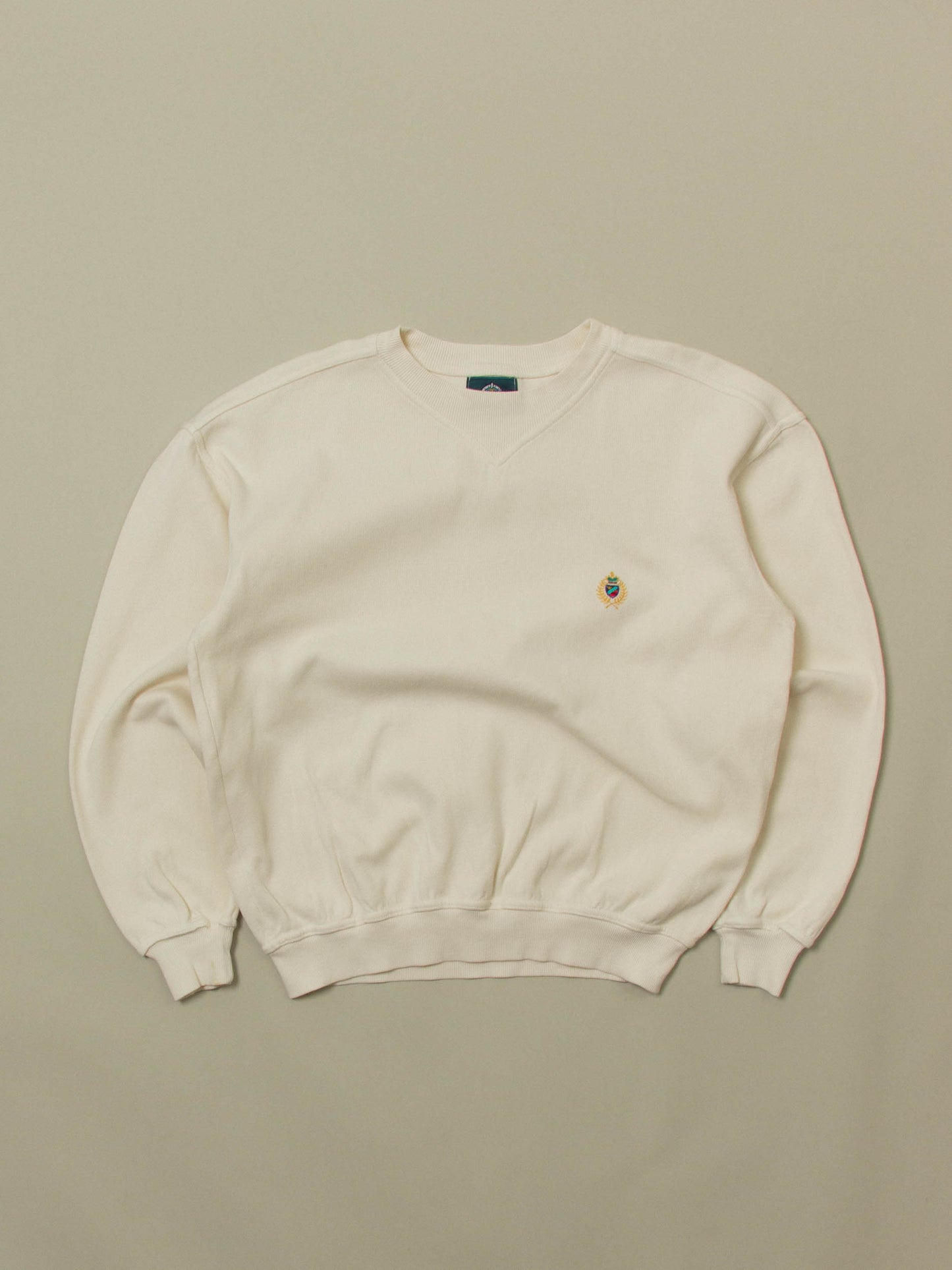 Vtg 1990s Jantzen Embroidered Sweatshirt – Made in USA (L)