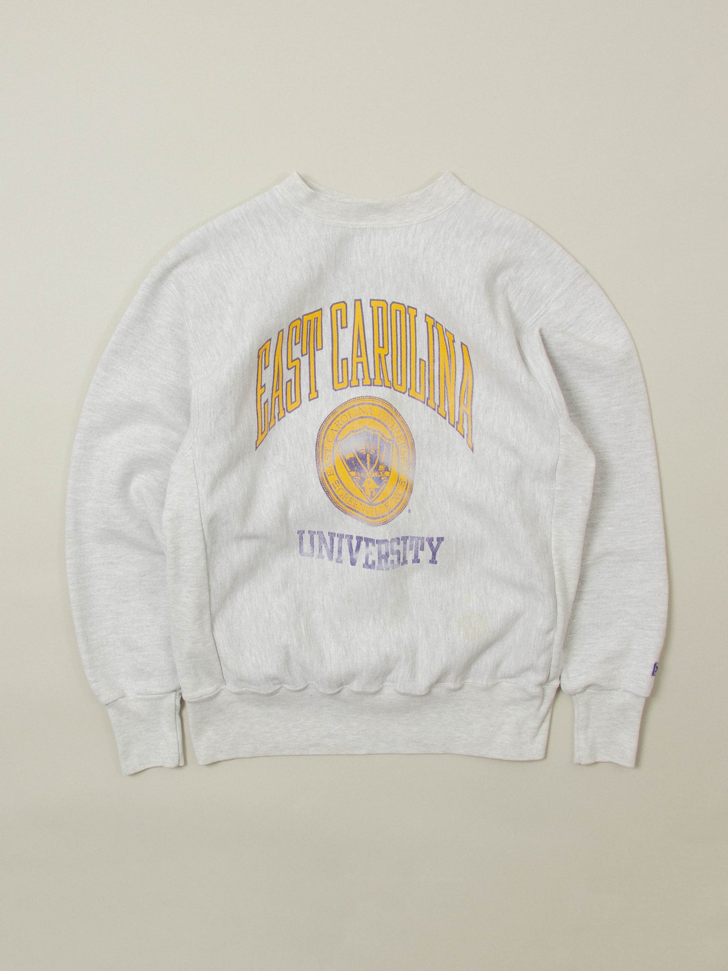 Vtg 1990s East Carolina University Heavyweight Sweatshirt - Made in USA (L)