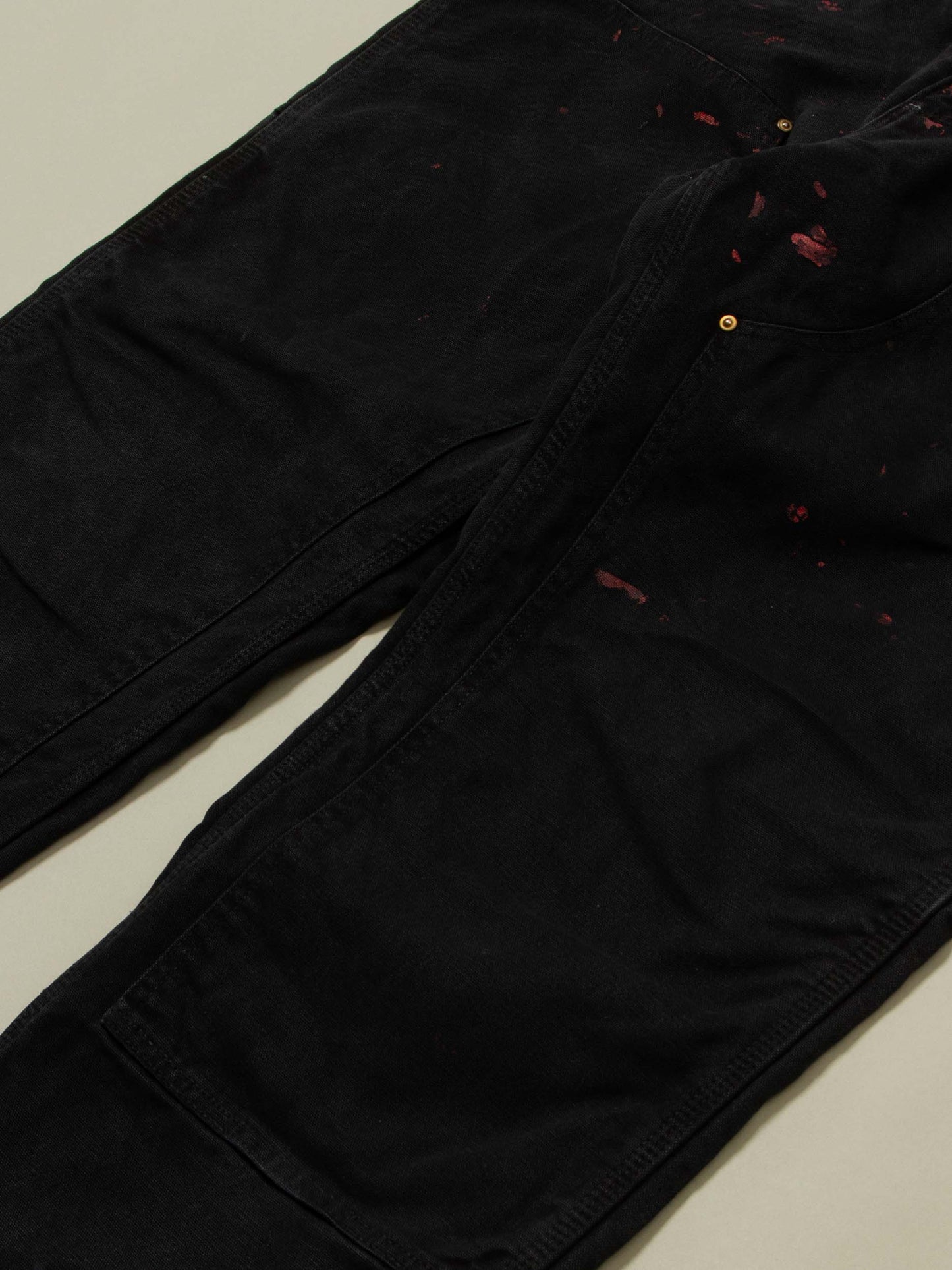 Vtg 1990s Carhartt Lined Double Knee Carpenter Trousers (40x33)