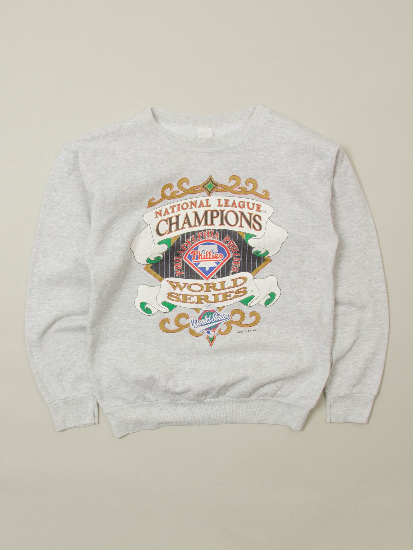 Vtg 1990s MLB Philadelphia Phillys Sweatshirt - Made in USA (L)
