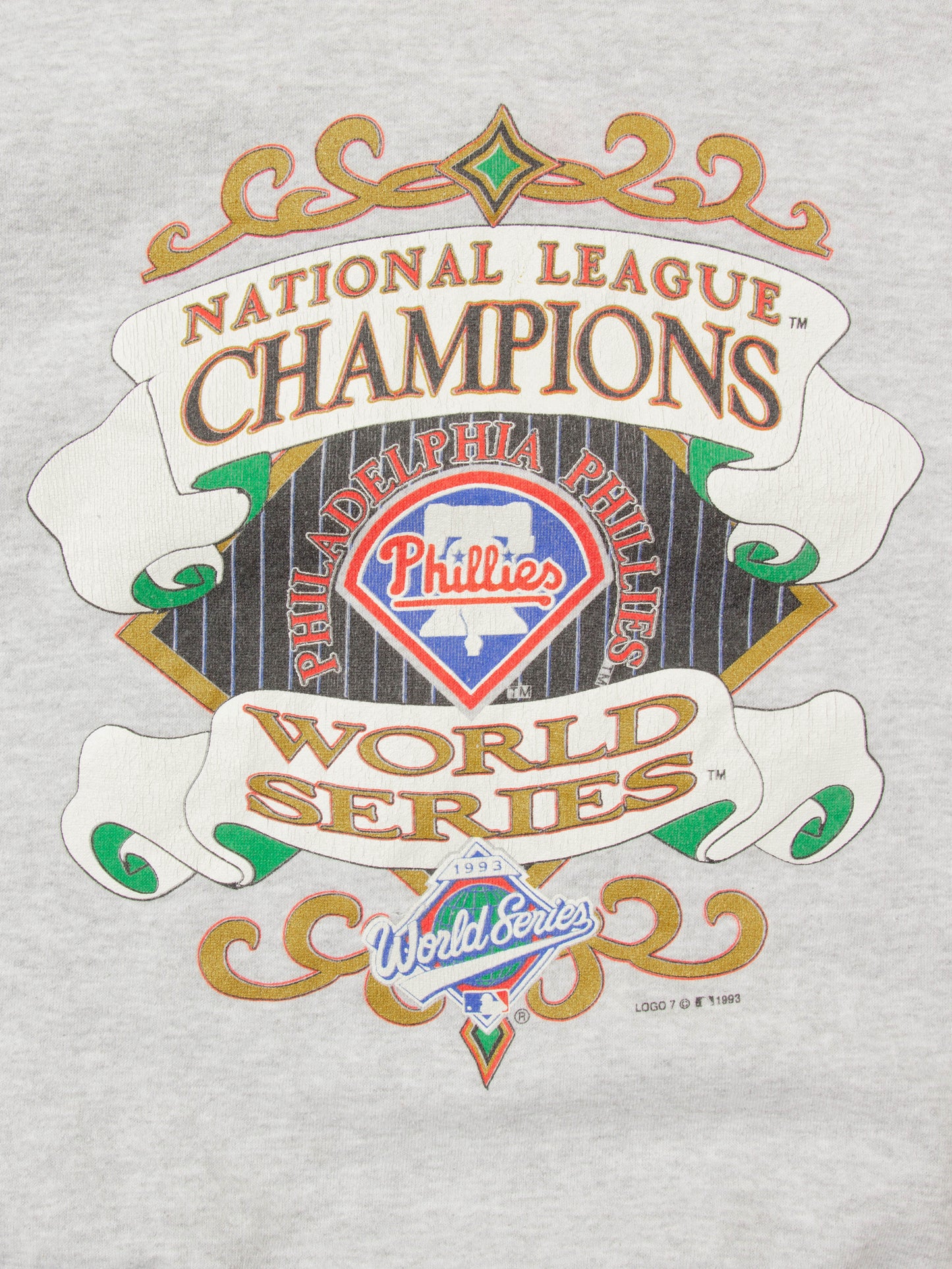 Vtg 1990s MLB Philadelphia Phillys Sweatshirt - Made in USA (L)