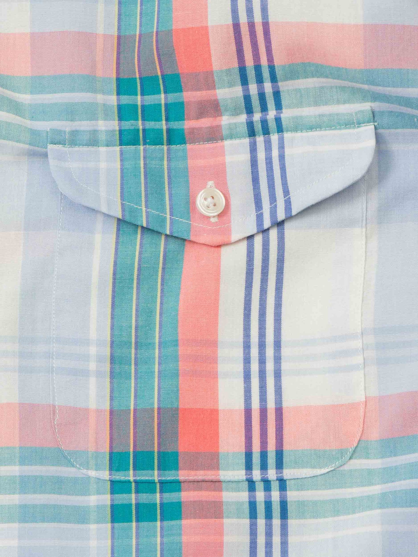 Vtg 1970s Short Sleeve Shirt - Made in USA (L)
