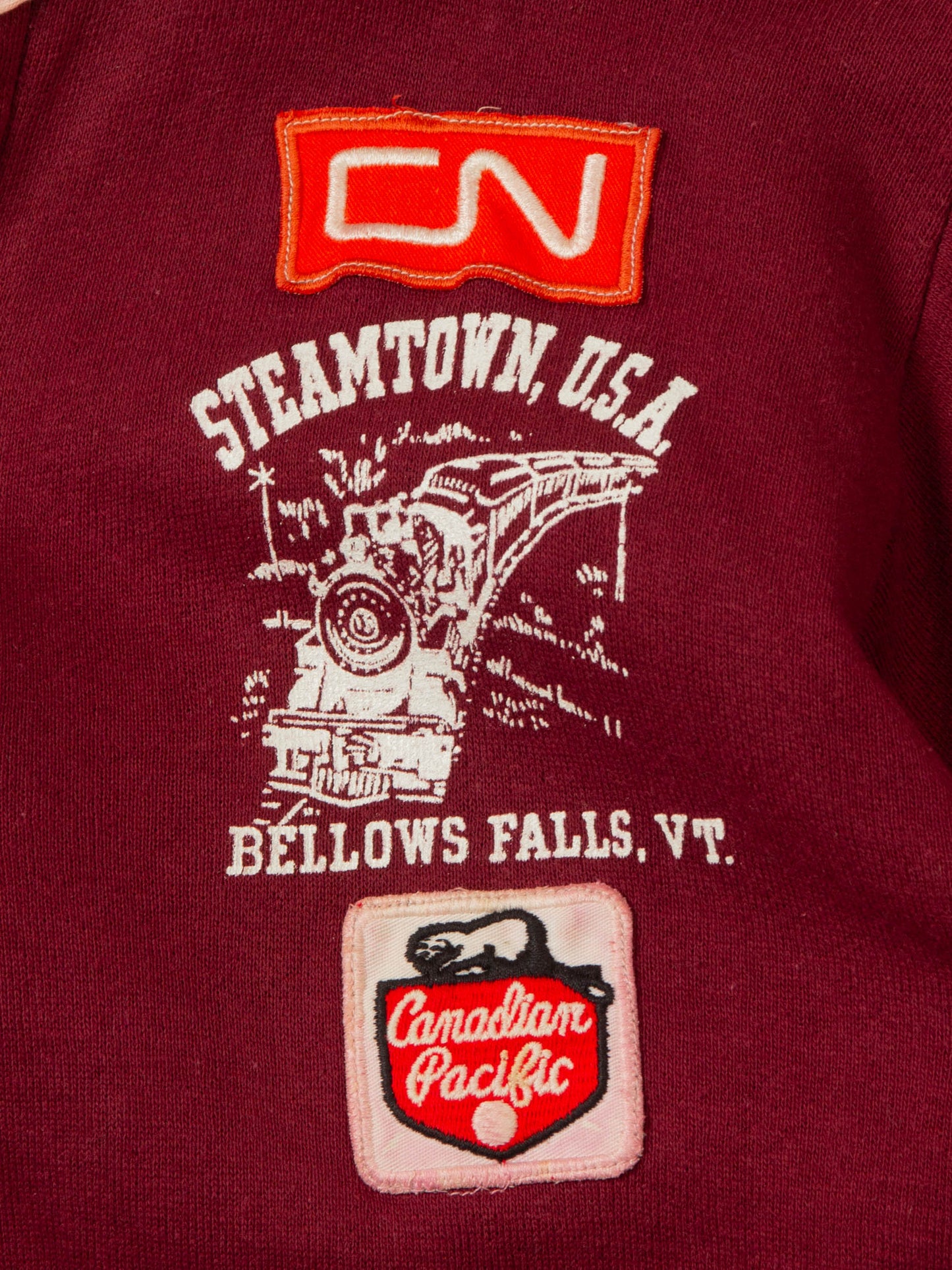 Vtg 1960s Steamtown Henley Tee (S)