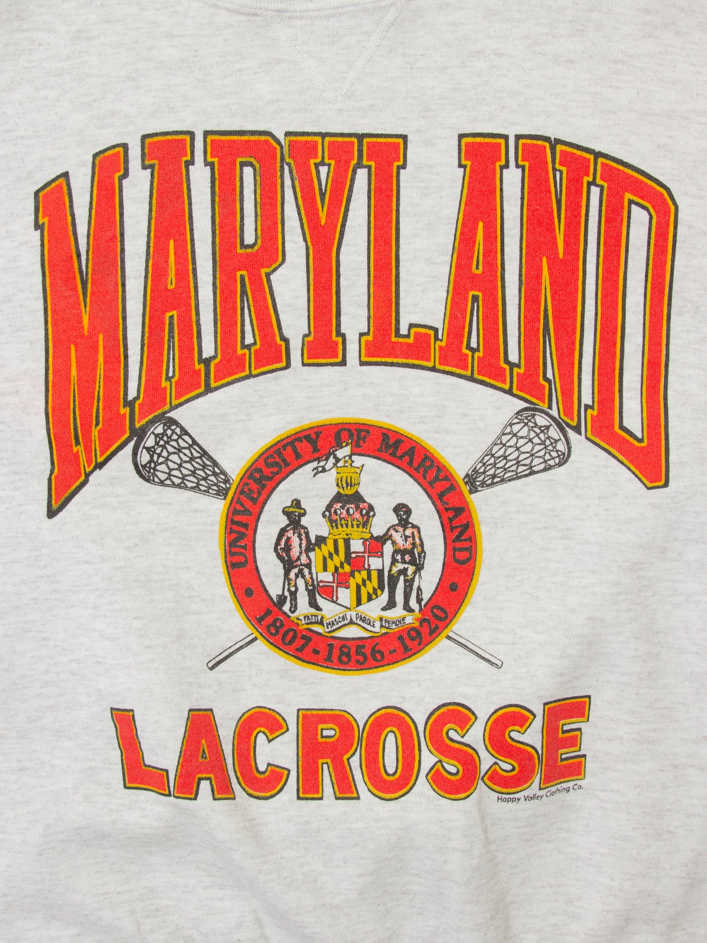 Vtg 1990s University of Maryland 'Lacrosse' Sweatshirt - Made in USA (M)