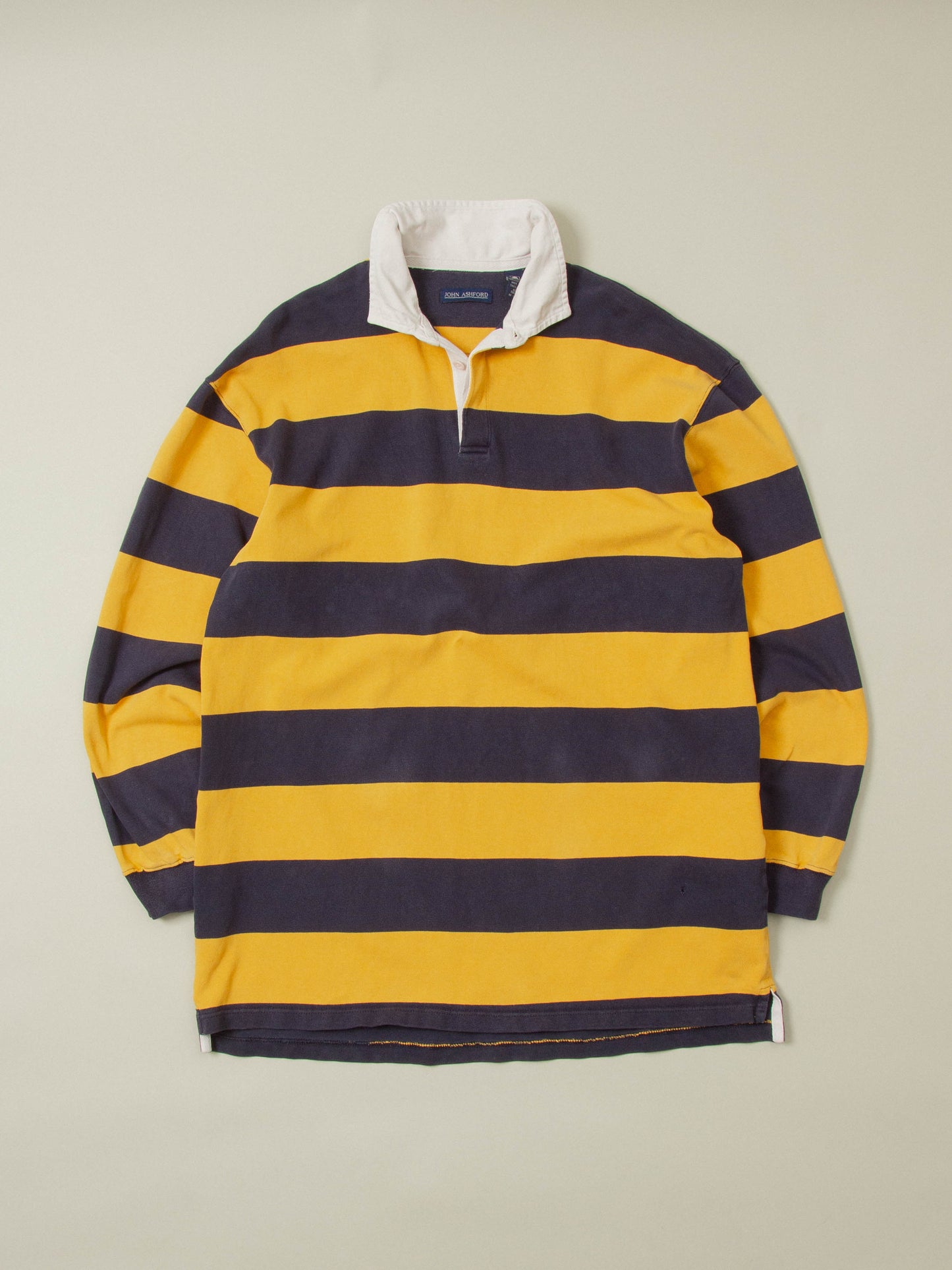 Vtg 1990s Striped Rugby Shirt (XL)