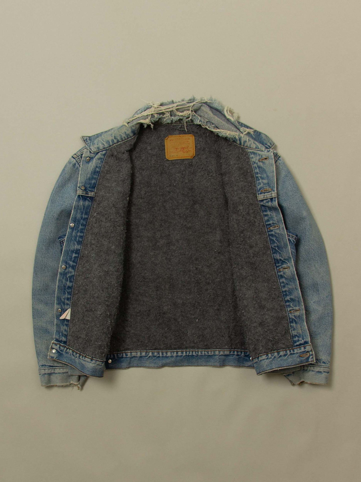 Vtg 1980s Levi's Lined Denim Jacket – Made in USA (L/XL)