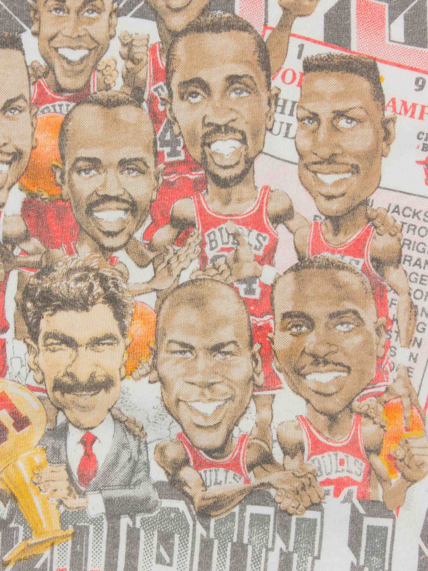 Vtg 1991 Chicago Bulls NBA World Champions Single Stitch Tee (M)