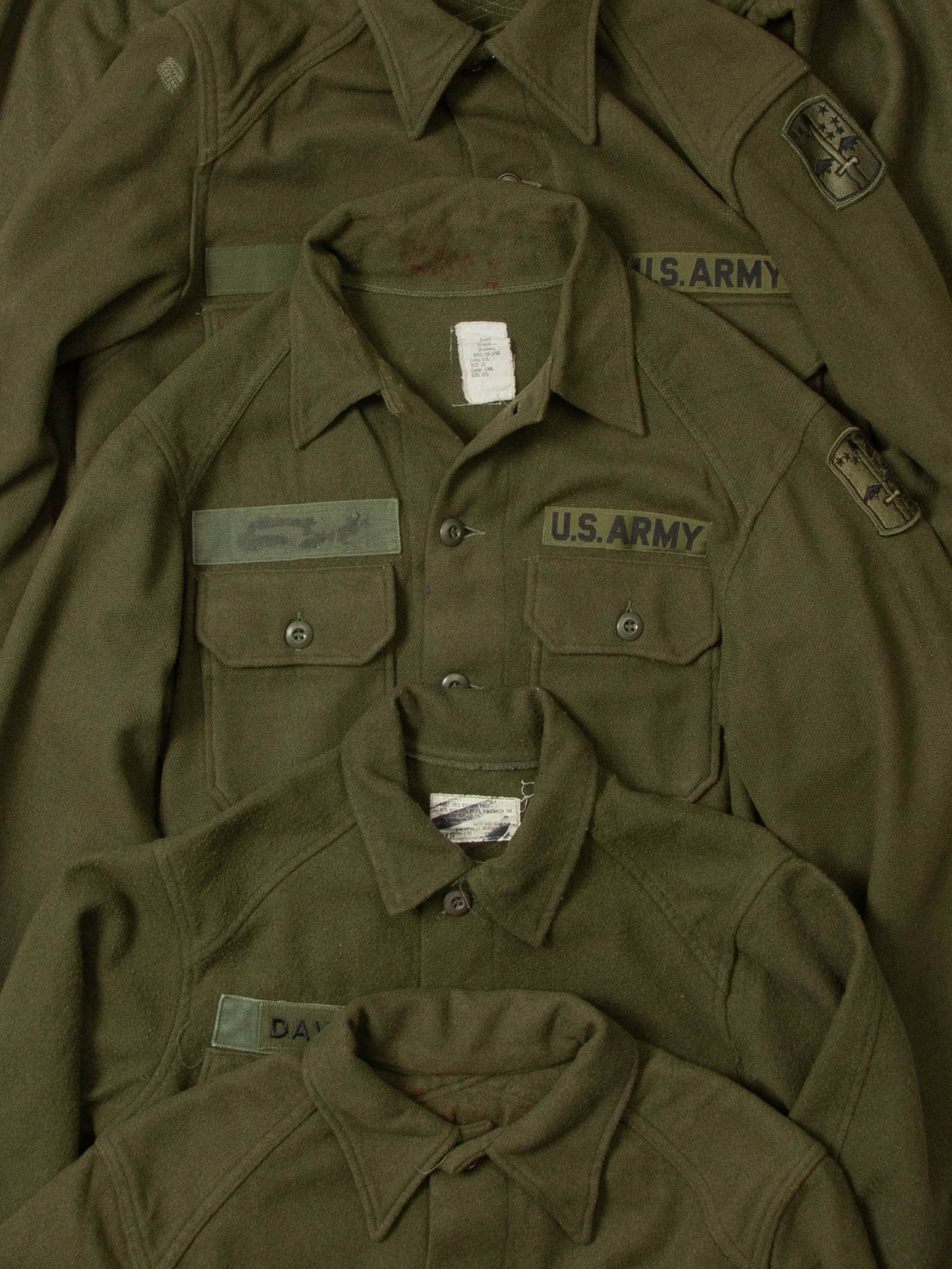 Vtg 1950s US Army Wool Shirt