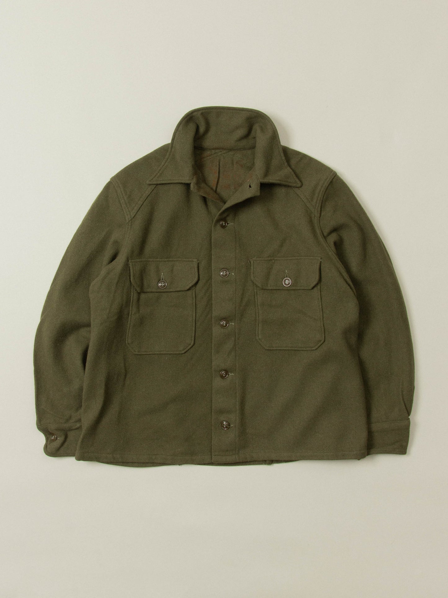 Vtg 1950s US Army Wool Shirt
