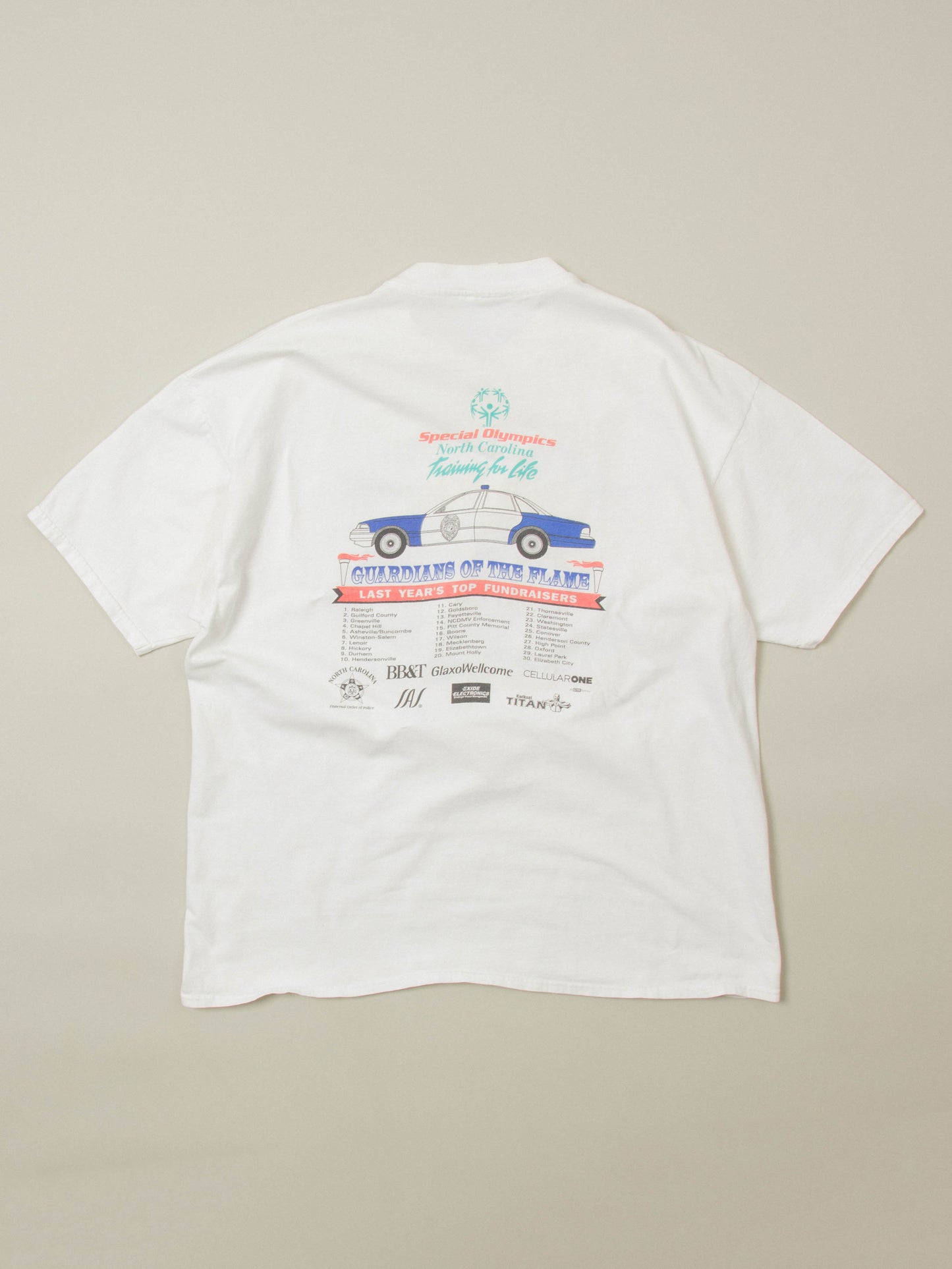 Vtg 1990s Law Enforcement 'Torch Run' Beefy Tee (XXL)