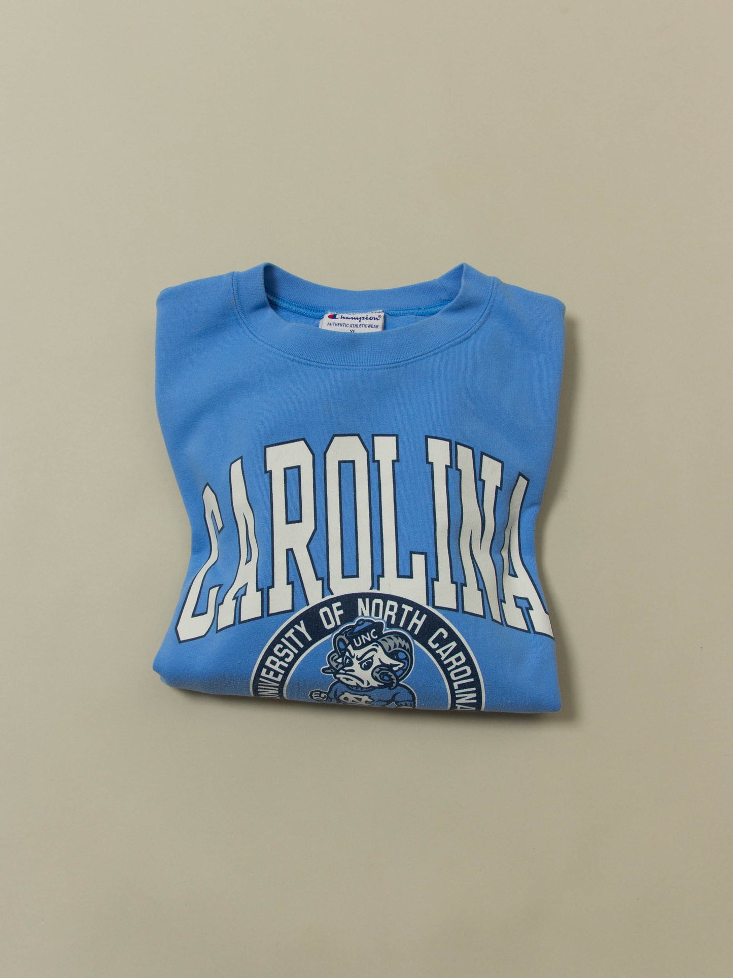 Vtg Champion 'UNC Tar Heels' College Sweatshirt (XL)
